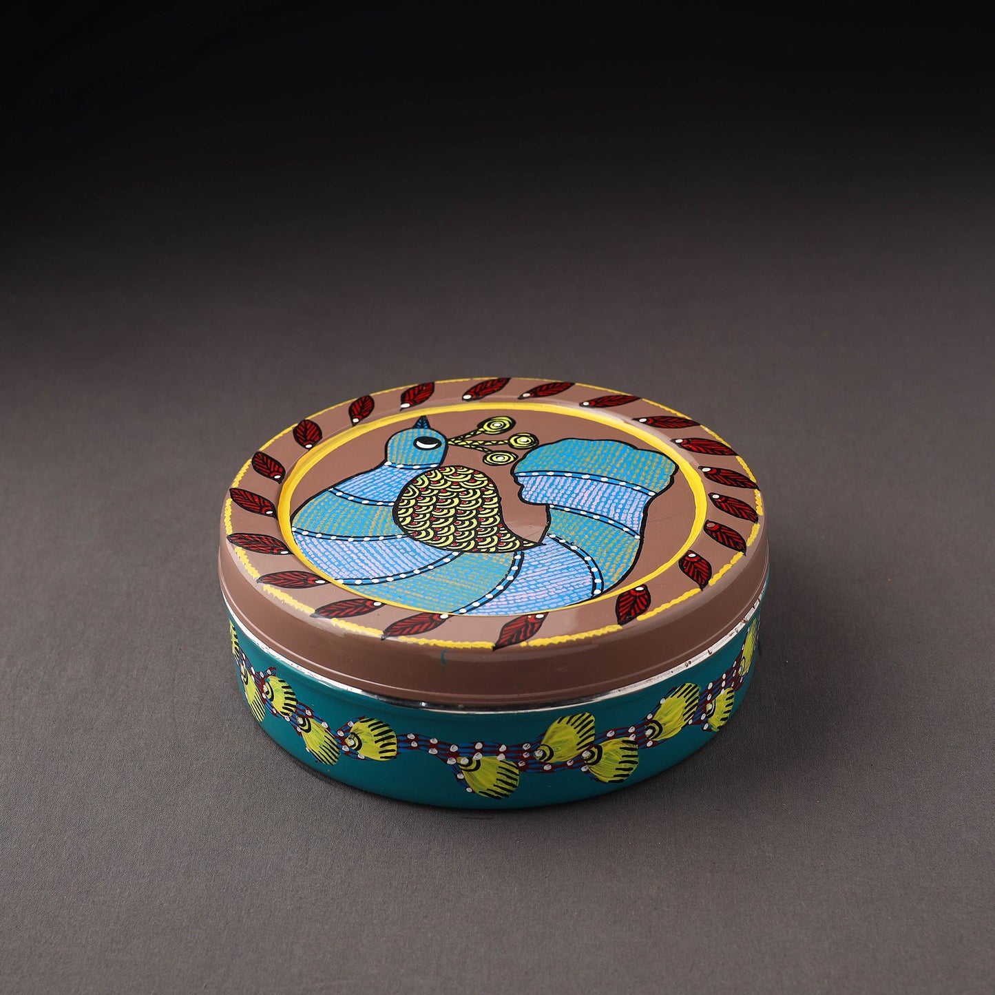 Gond Handpainted Stainless Steel Casserole