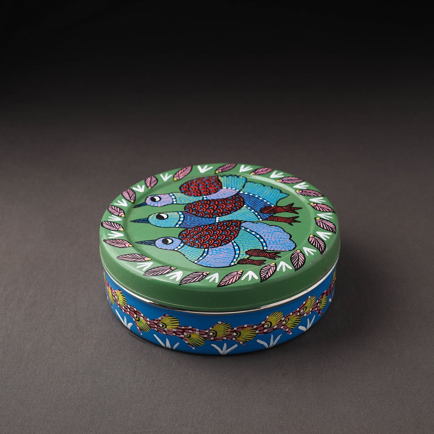 Gond Handpainted Stainless Steel Casserole