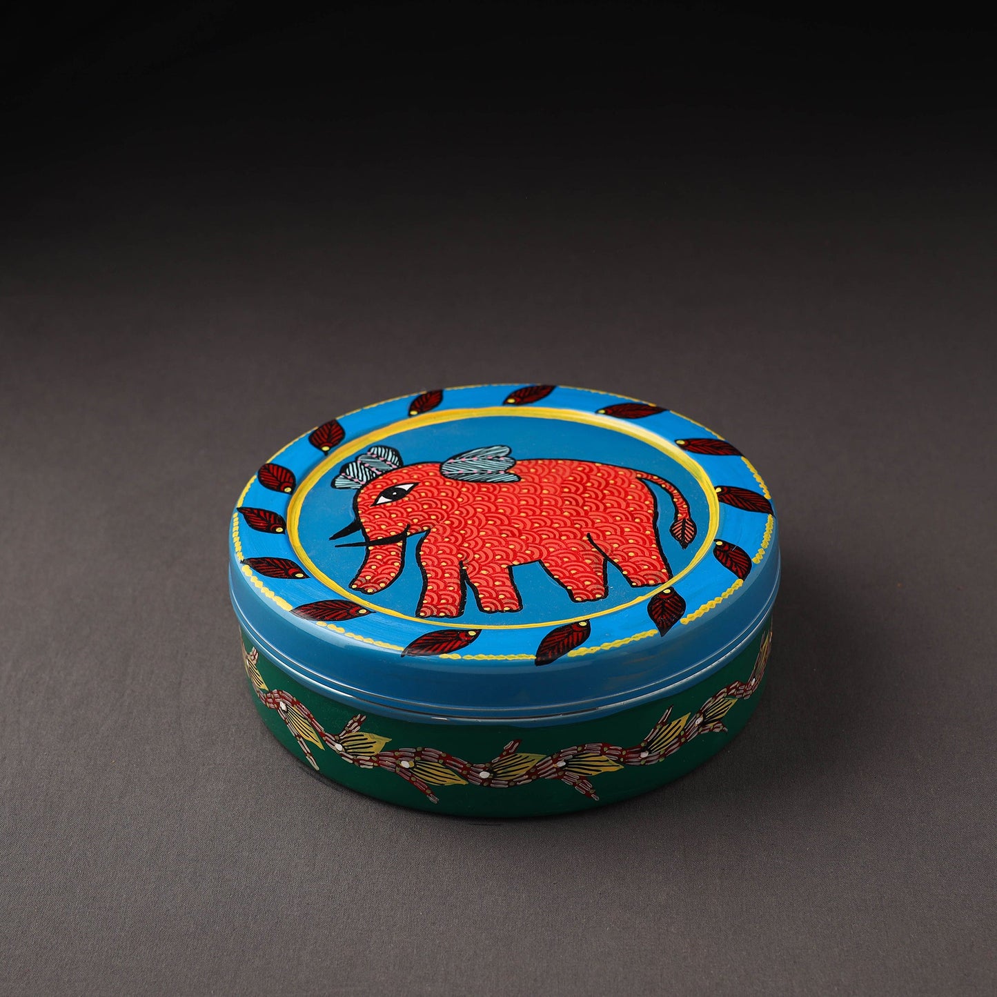 Gond Handpainted Stainless Steel Casserole