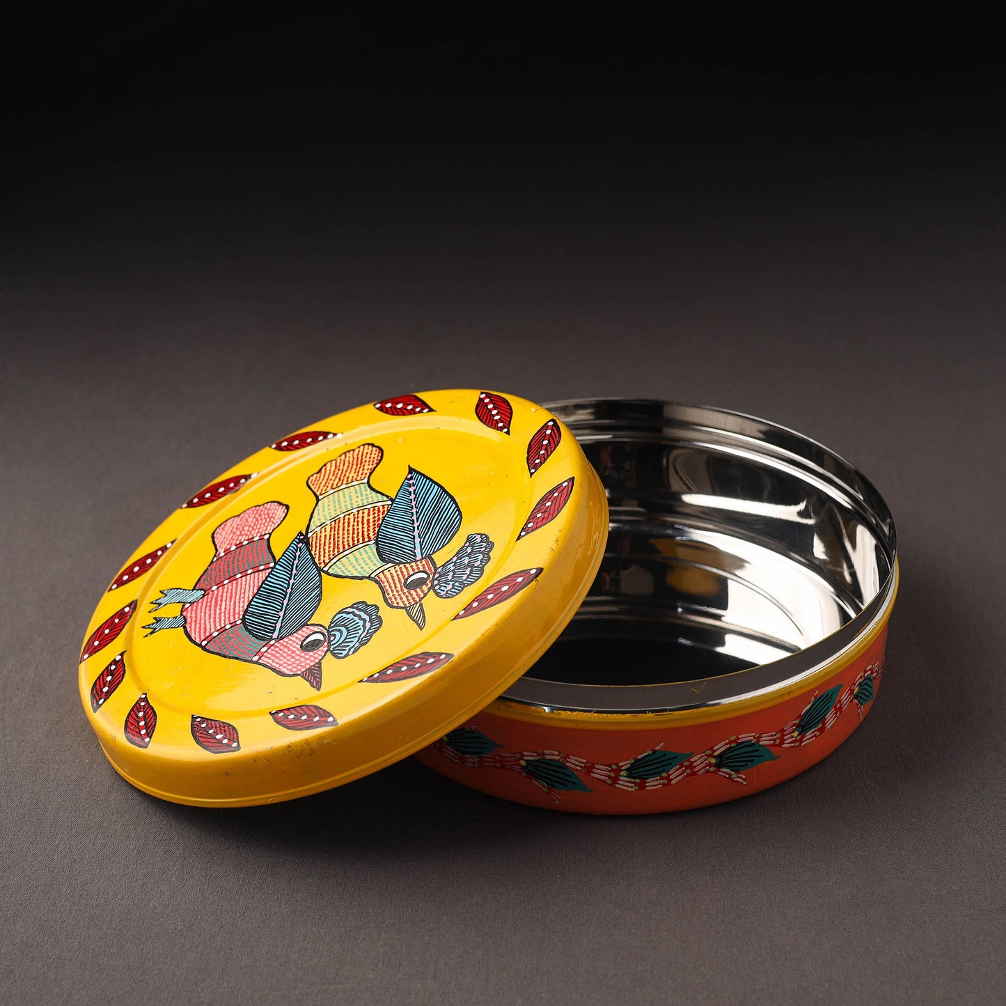 Gond Handpainted Stainless Steel Casserole