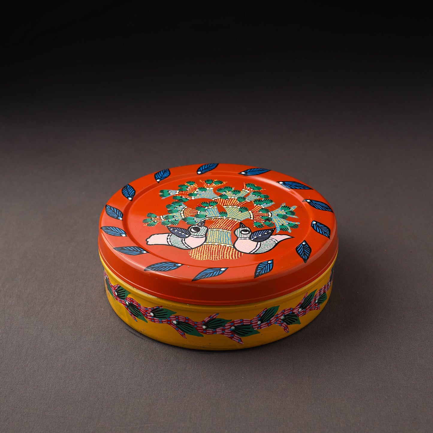 Gond Handpainted Stainless Steel Casserole