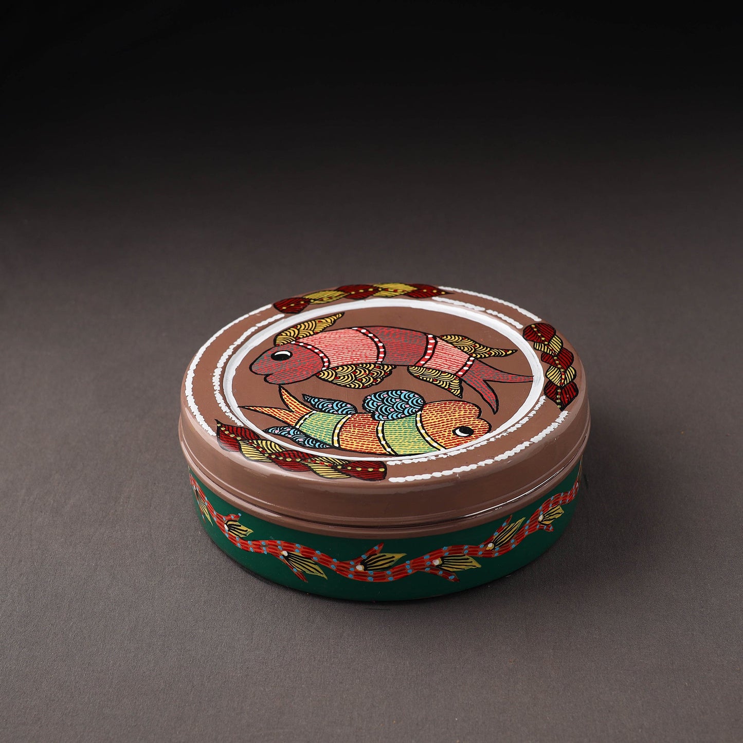Gond Handpainted Stainless Steel Casserole