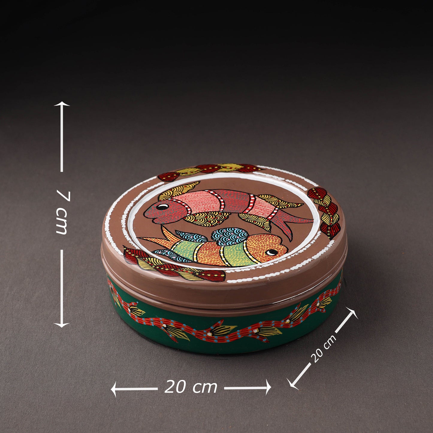 Gond Handpainted Stainless Steel Casserole