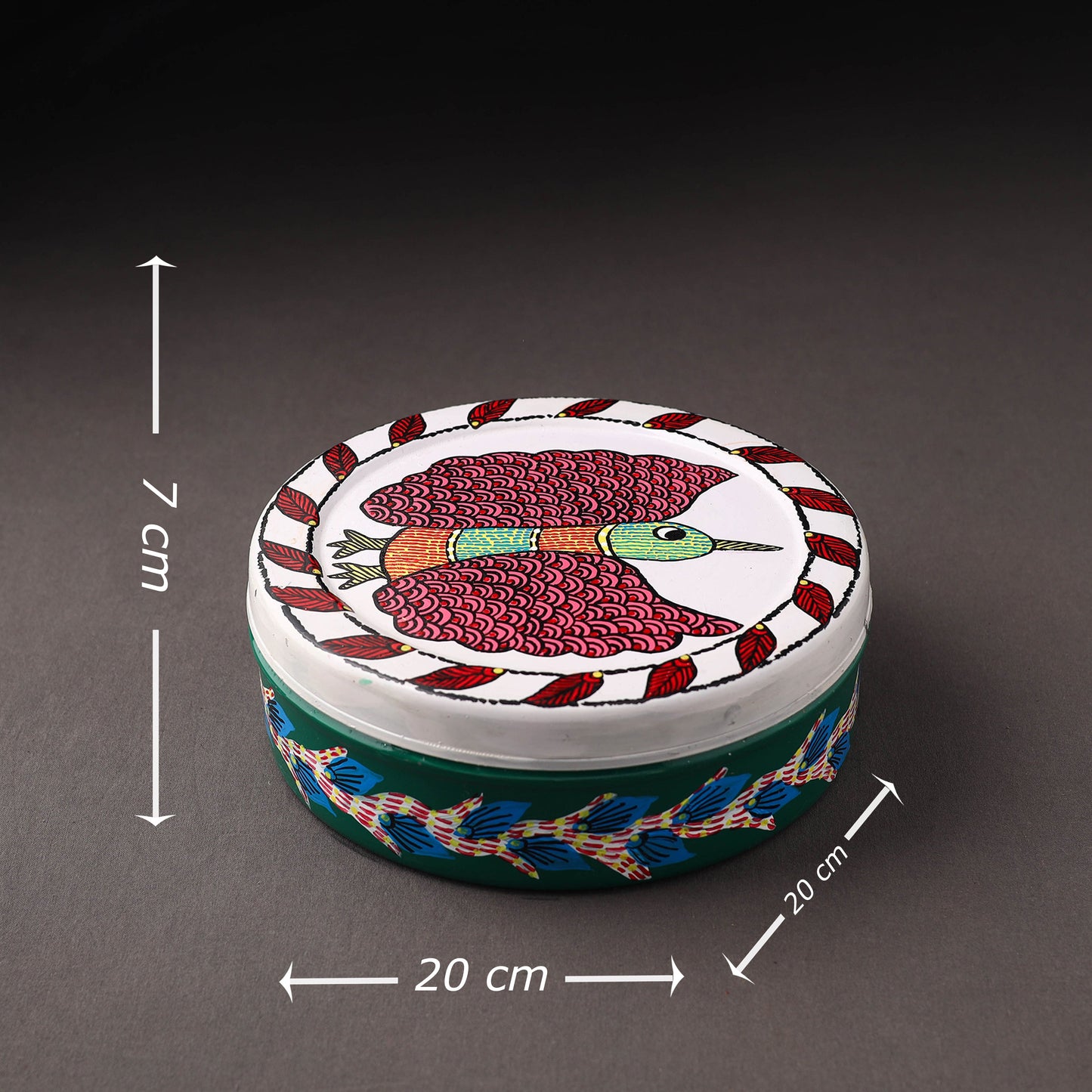 Gond Handpainted Stainless Steel Casserole