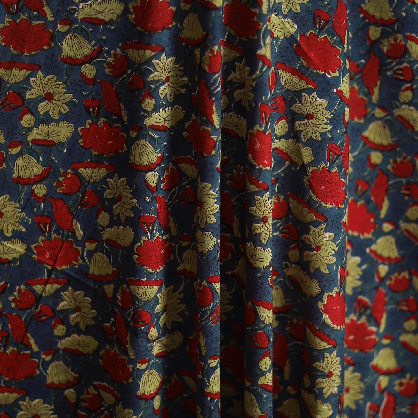 Hand block print cotton sanganeri fabric 06 - handcrafted