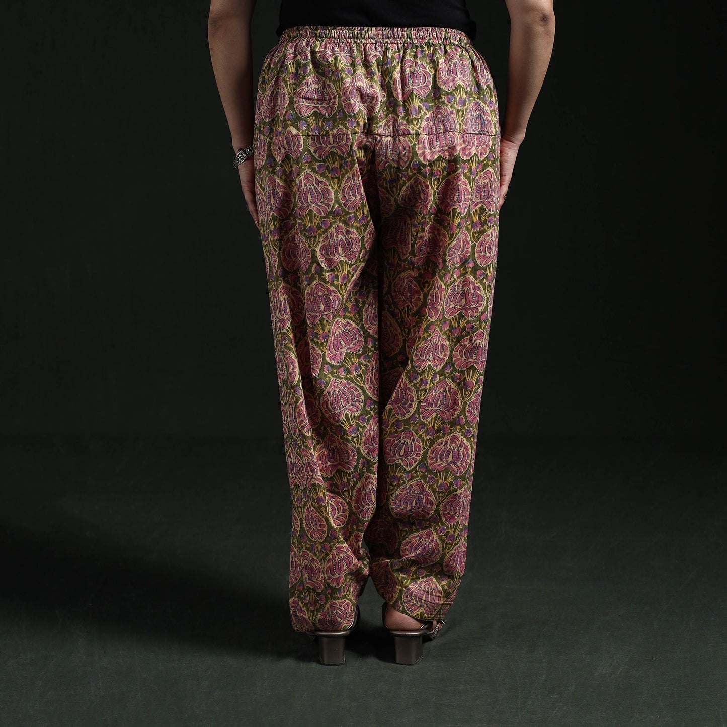 Hand block print cotton sanganeri salwar 91 - handcrafted