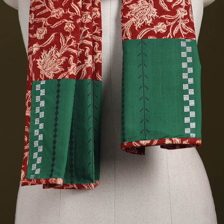 Hand-stitched cotton patchwork stole 12 - handcrafted