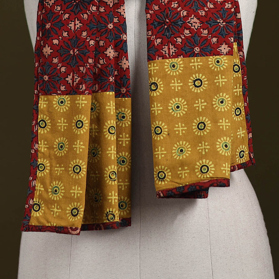 Hand-stitched cotton patchwork stole 17 - handcrafted