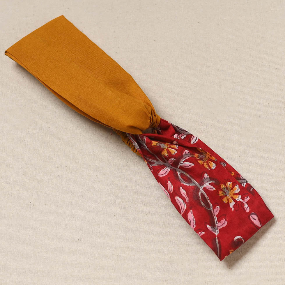 Handcrafted cotton elastic headband 17