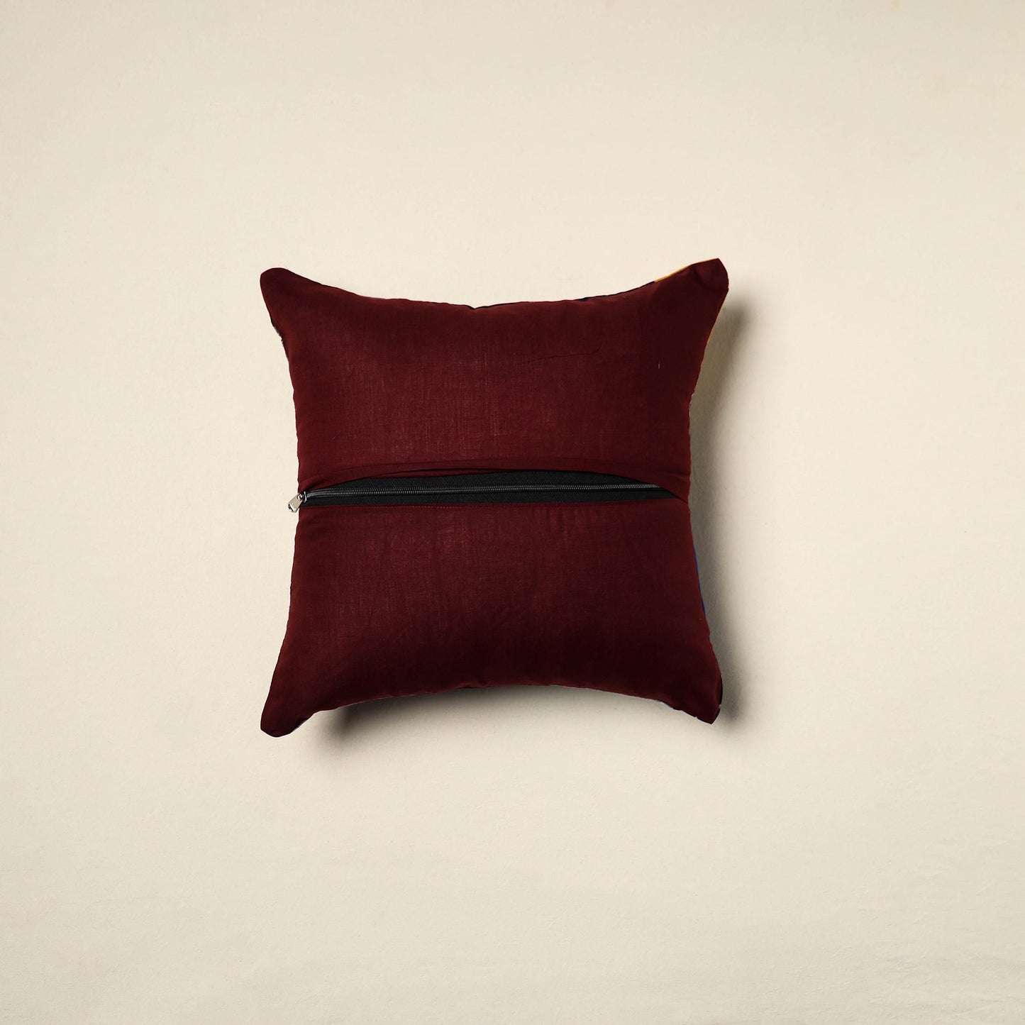 Multicolor Handcrafted Cotton Patchwork Cushion Cover