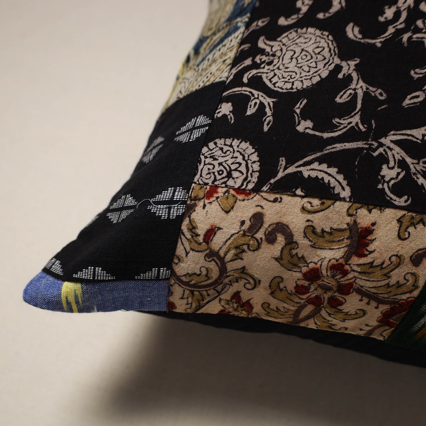 Handcrafted cotton patchwork cushion cover 18