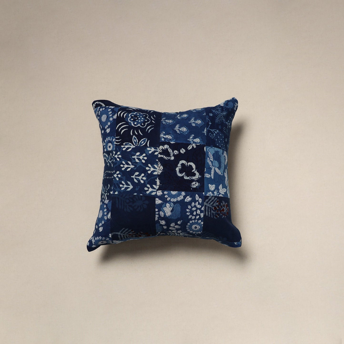Multicolor - handcrafted cotton patchwork cushion cover 71