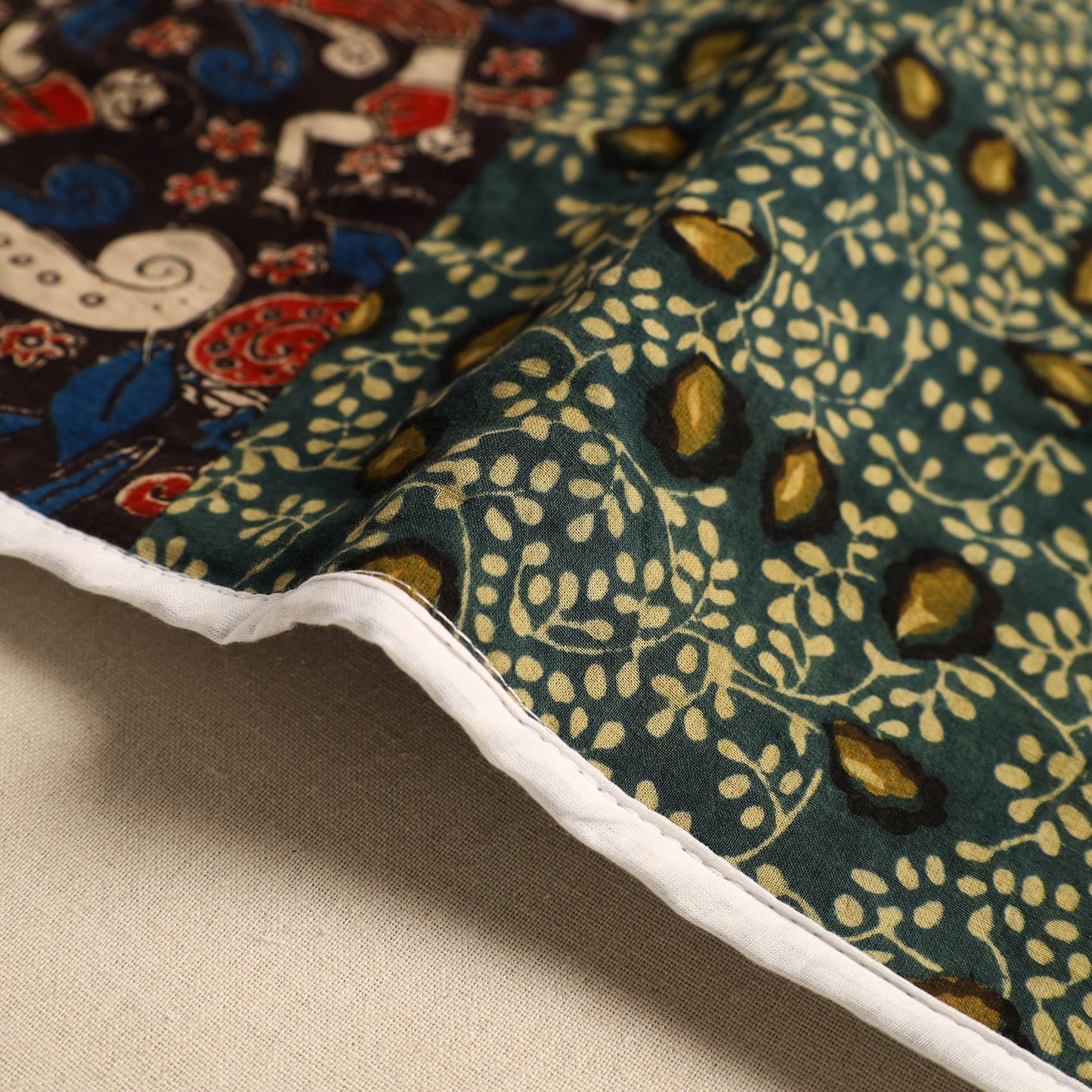 Multicolor Handcrafted Cotton Patchwork Table Mat