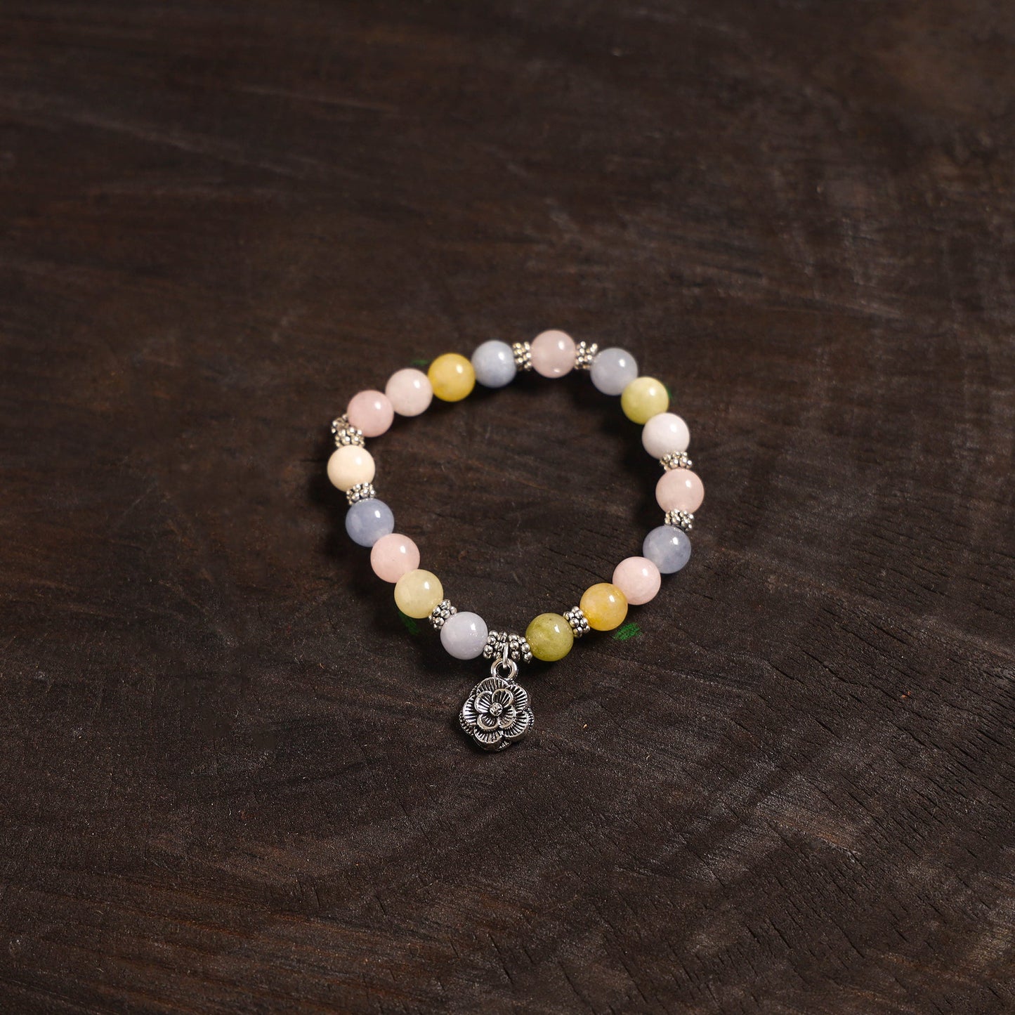 Handcrafted glass stone bracelet 03