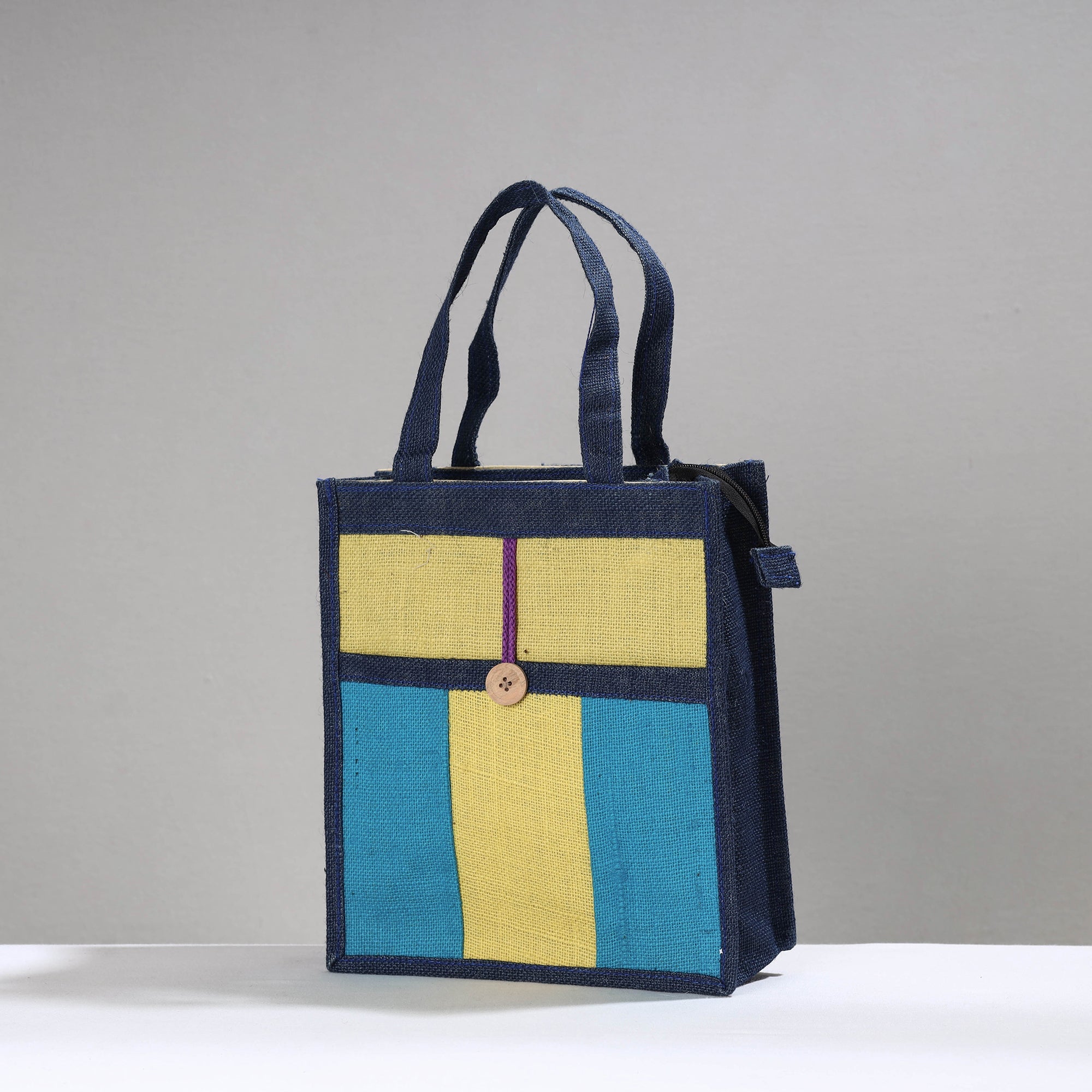 Red - Handcrafted Multipurpose Jute Hand Bag