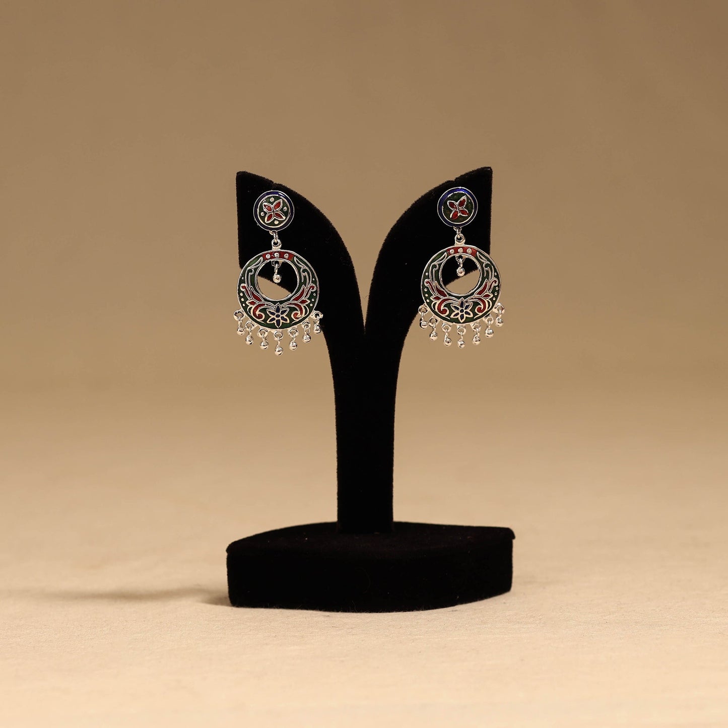 Handcrafted paka meenakari earrings 140