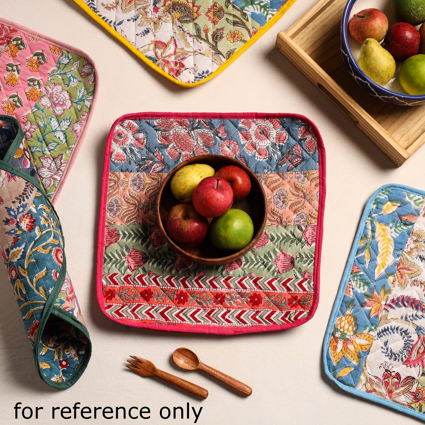 Multicolor Handcrafted Patchwork Cotton Pot Holder