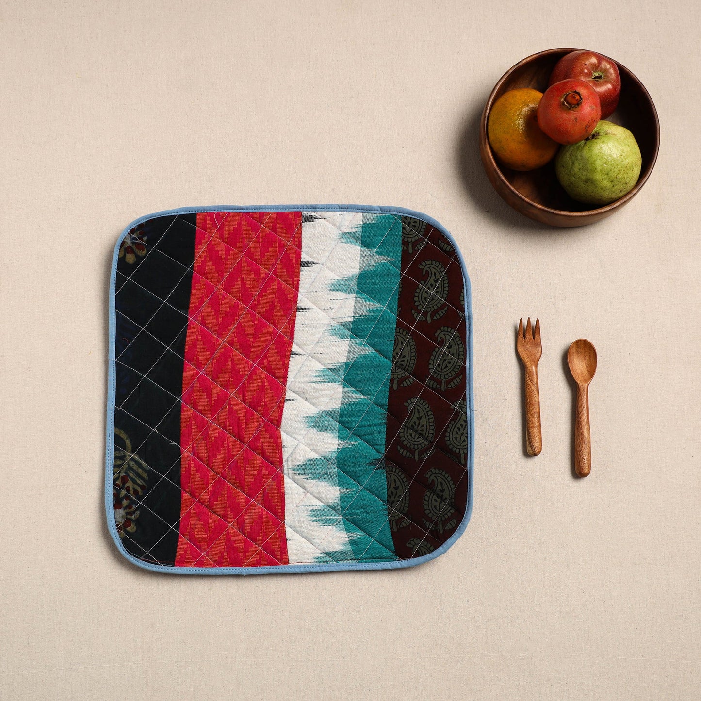 Multicolor Handcrafted Patchwork Cotton Pot Holder