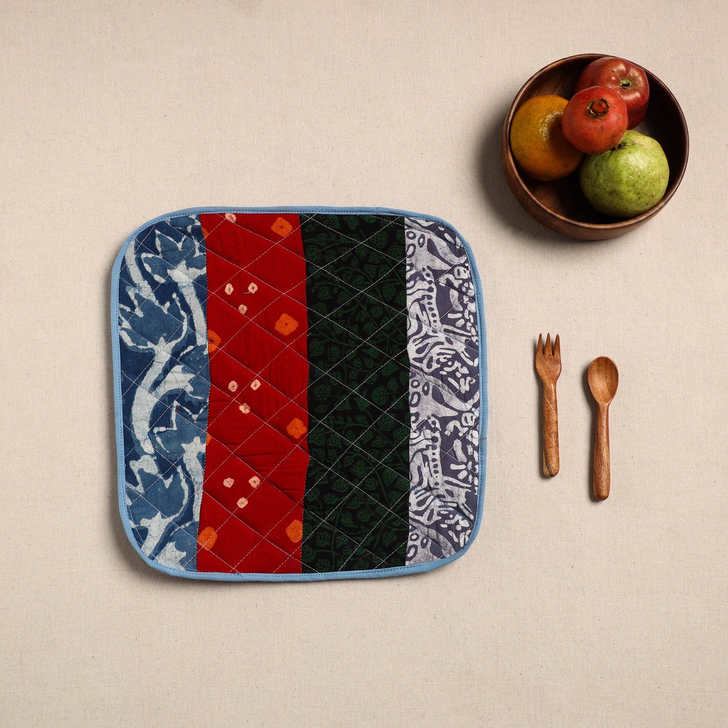 Multicolor Handcrafted Patchwork Cotton Pot Holder