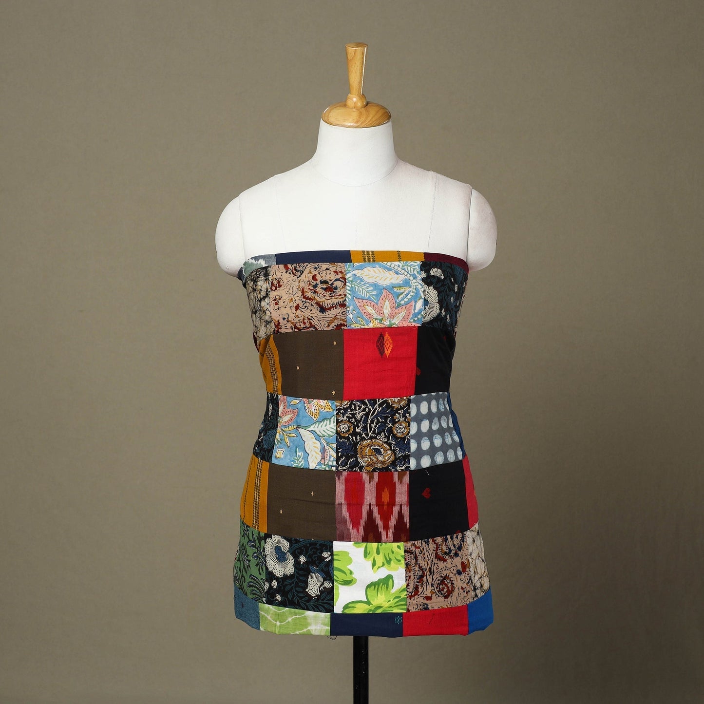 Handcrafted Patchwork Cotton Kurta Material