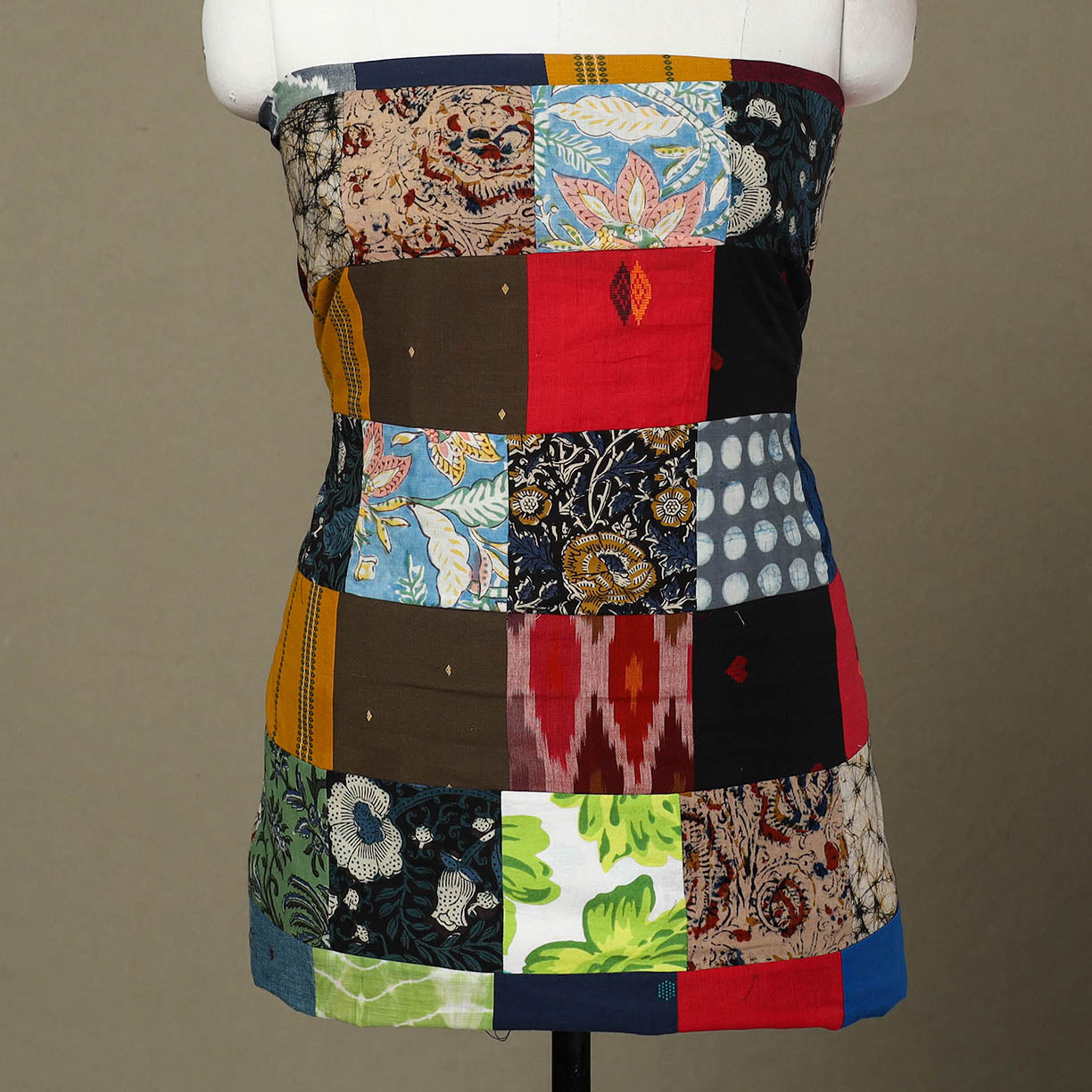 Handcrafted Patchwork Cotton Kurta Material