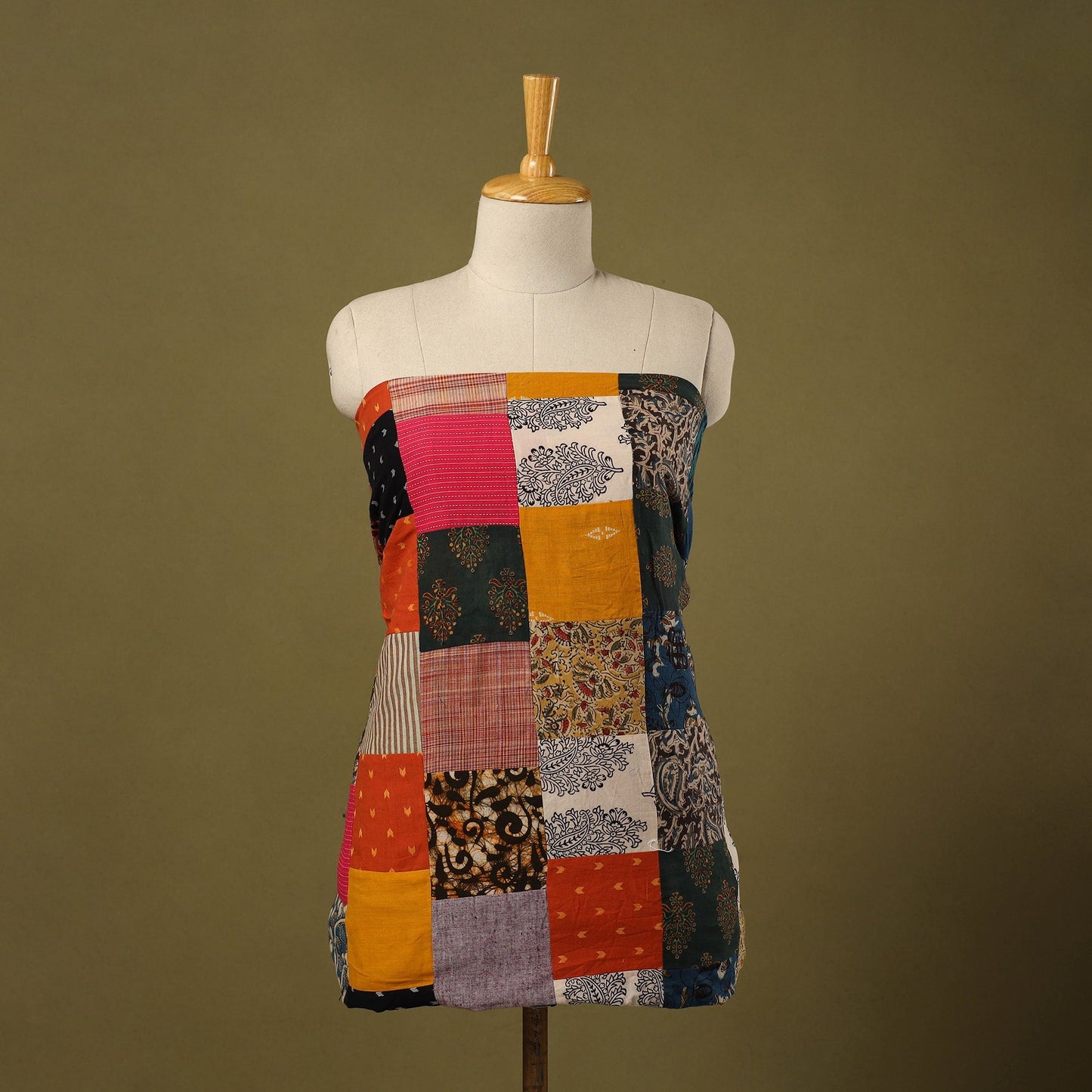 Buy Handcrafted Patchwork Cotton Kurta Material