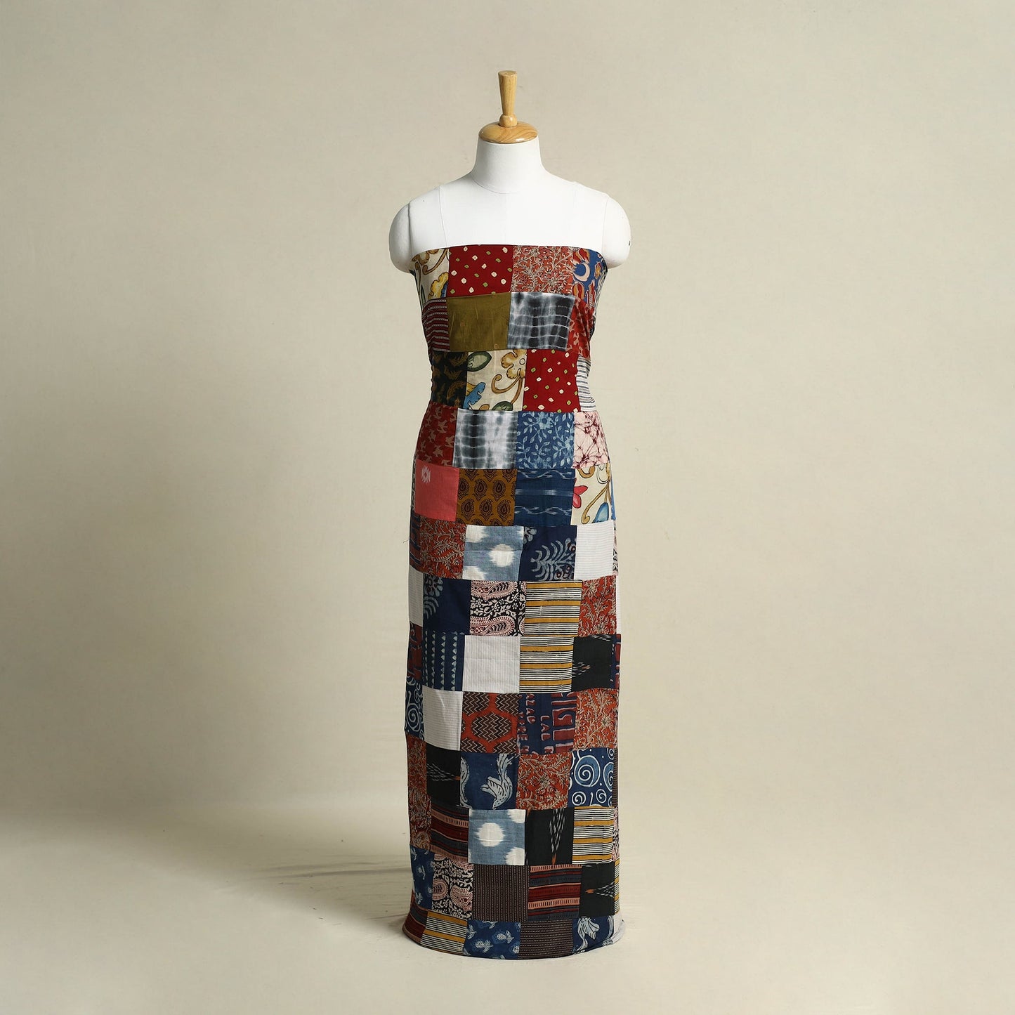Handcrafted Patchwork Cotton Kurta Material