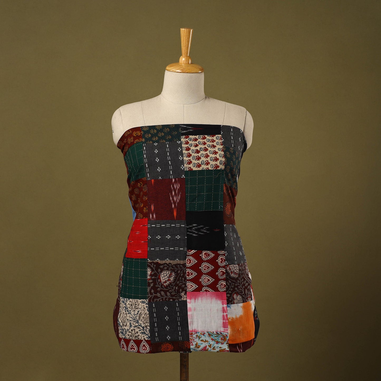 Buy Handcrafted Patchwork Cotton Kurta Material