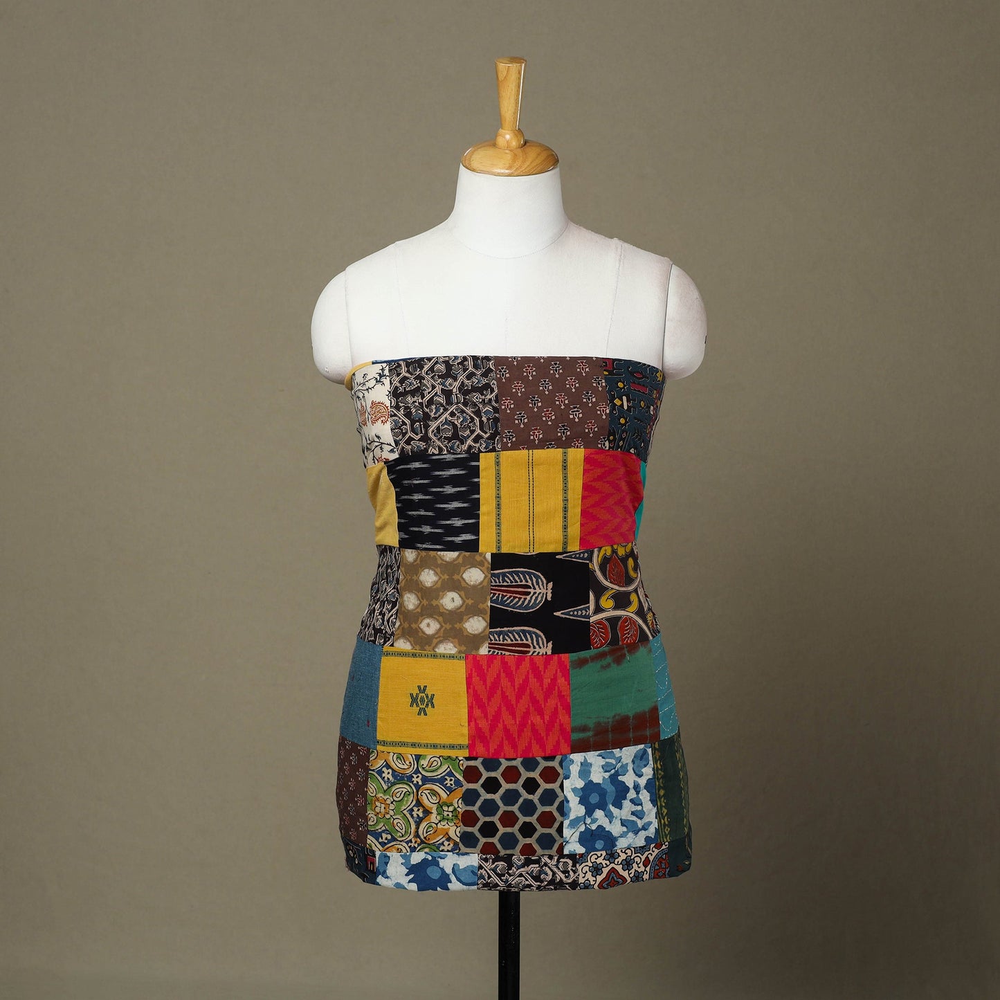 Handcrafted Patchwork Cotton Kurta Material