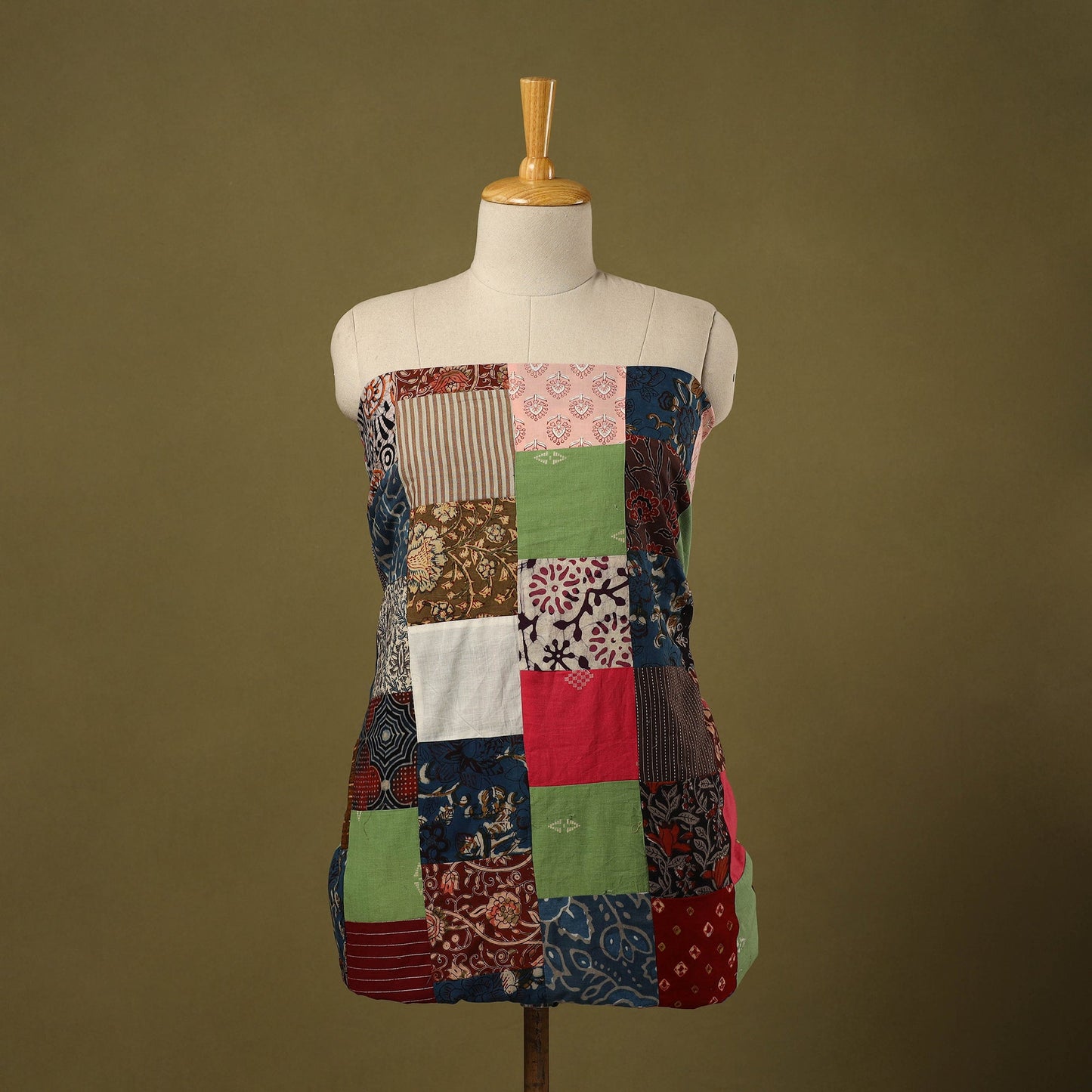 Buy Handcrafted Patchwork Cotton Kurta Material