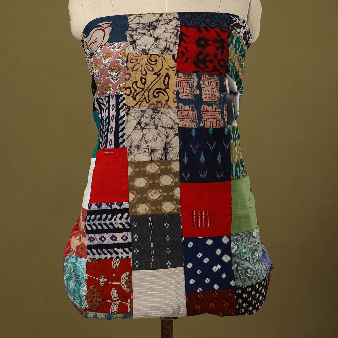 Buy Handcrafted Patchwork Cotton Kurta Material