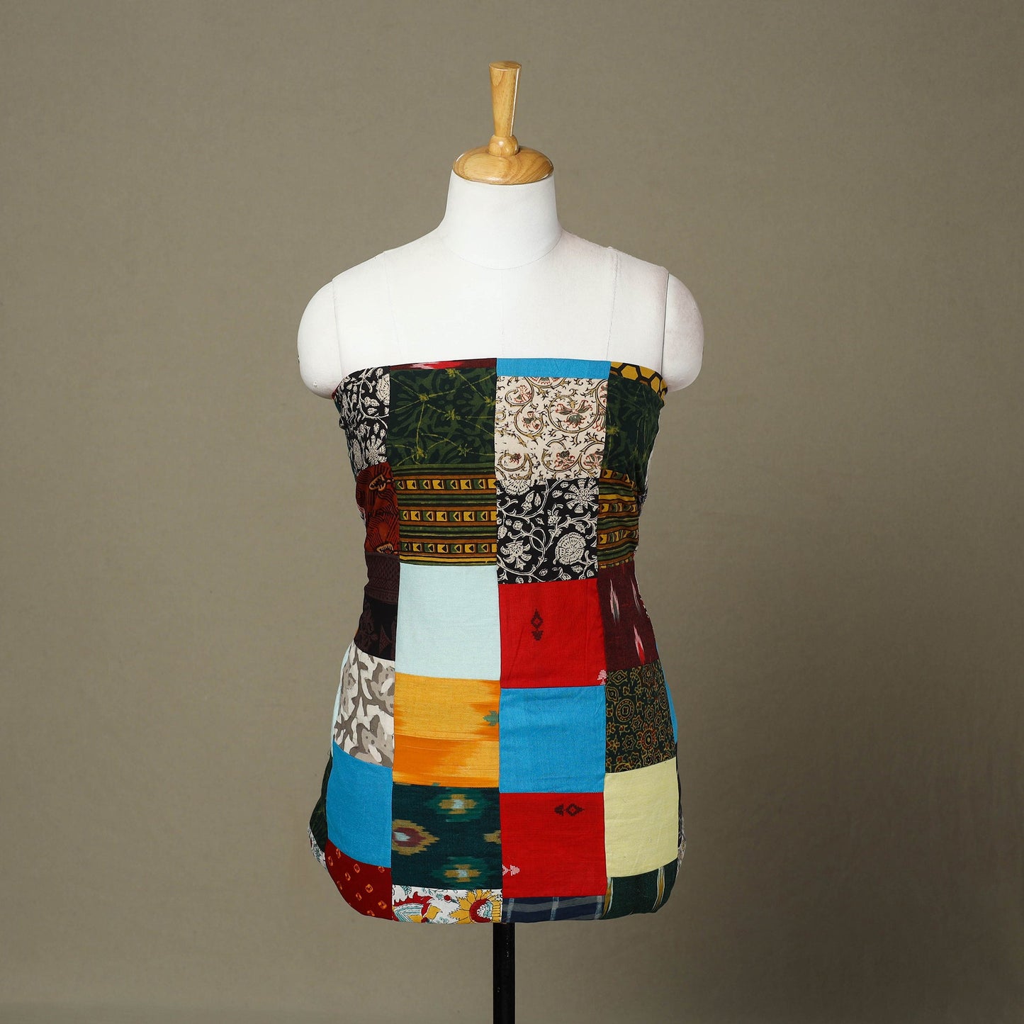 Buy Handcrafted Patchwork Cotton Kurta Material