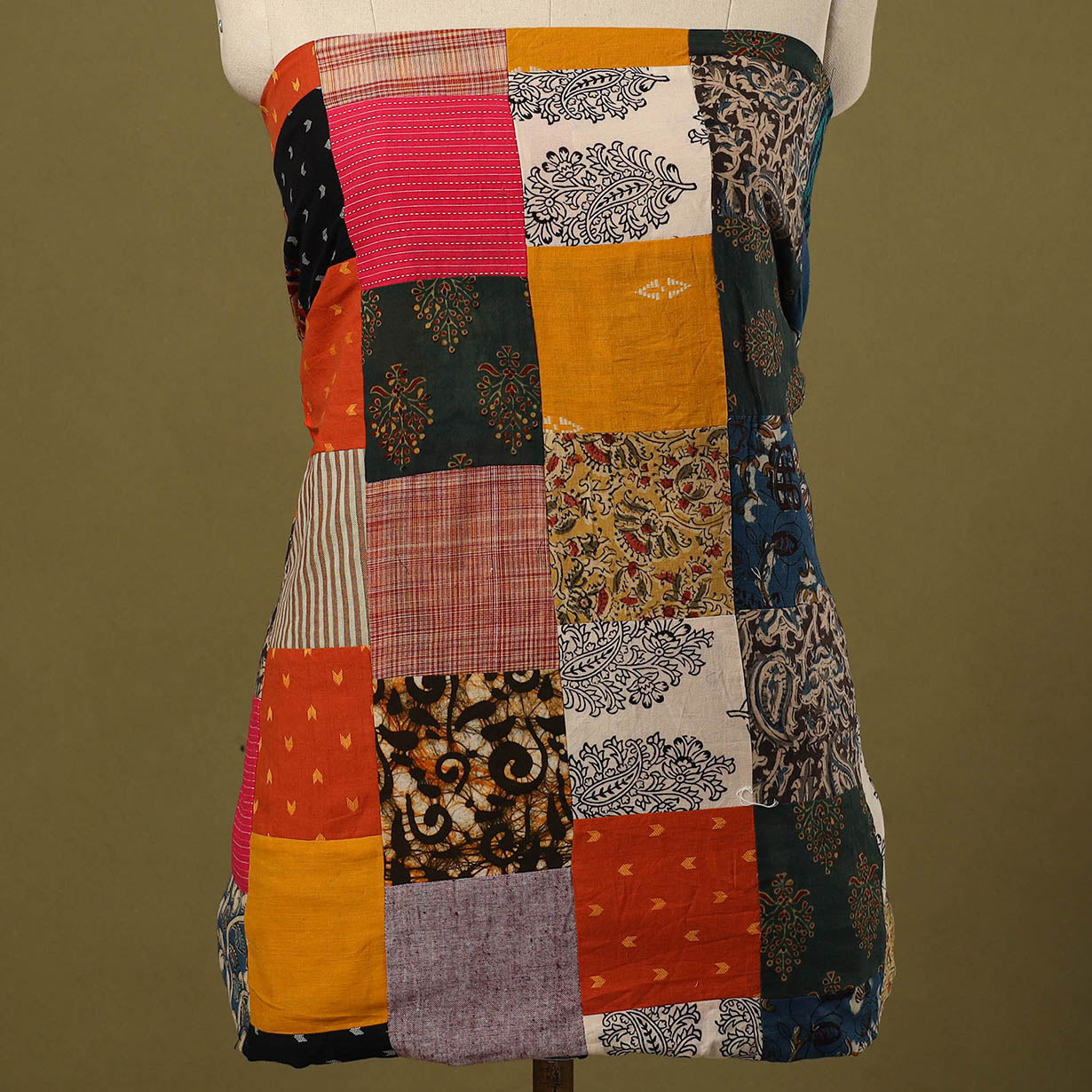 Buy Handcrafted Patchwork Cotton Kurta Material