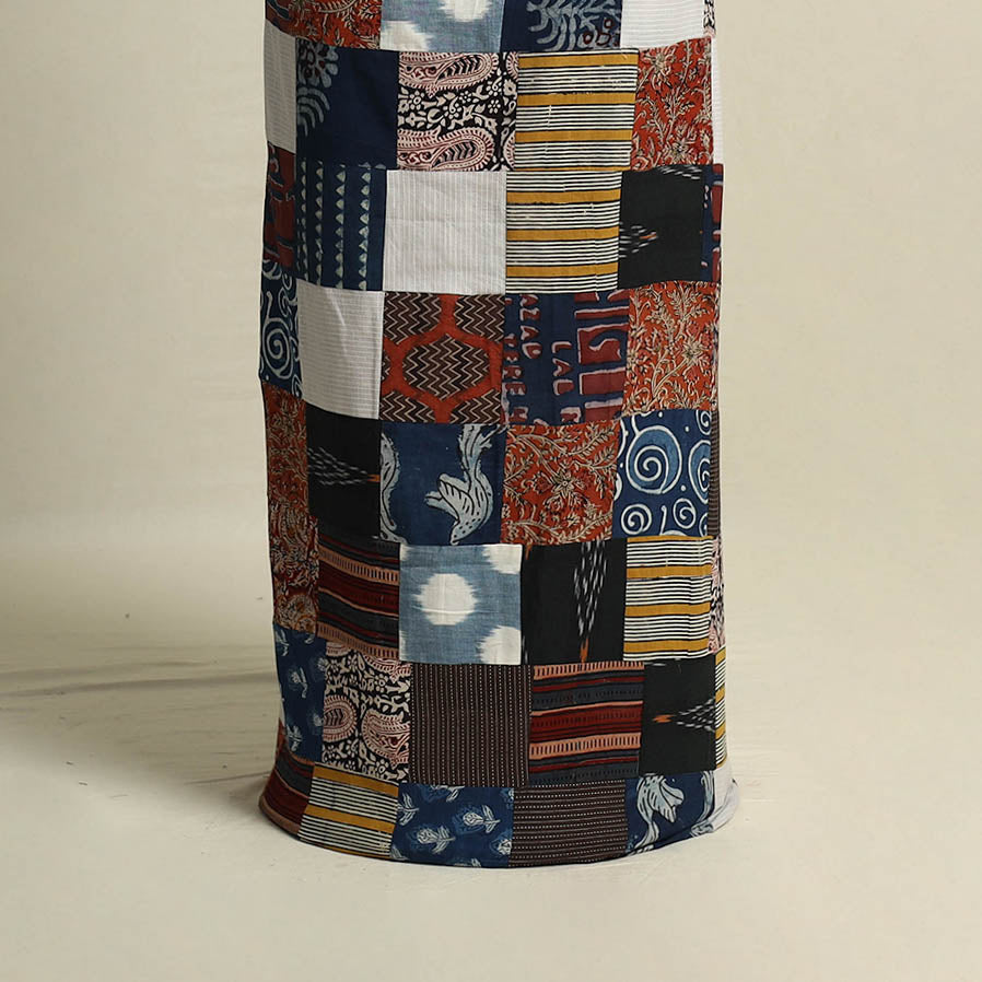 Handcrafted Patchwork Cotton Kurta Material