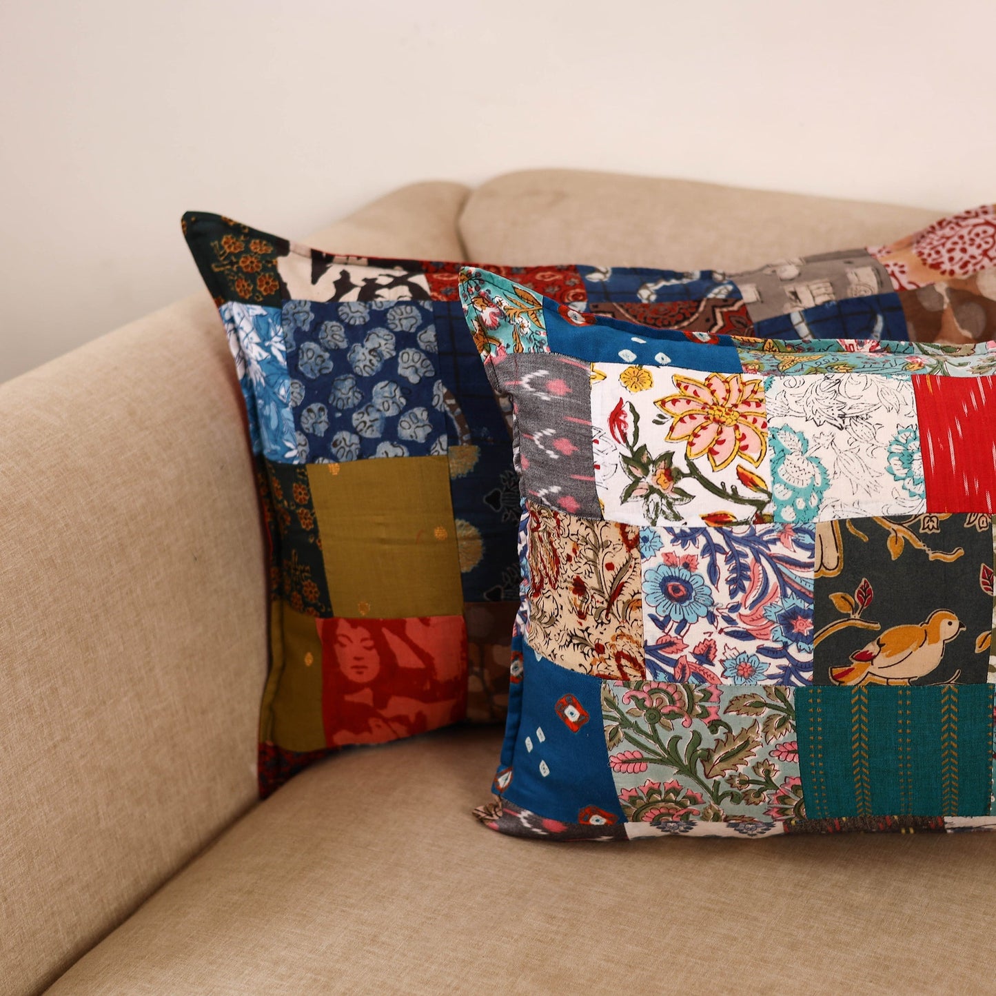 Handcrafted patchwork pillow covers (set of 2) 27