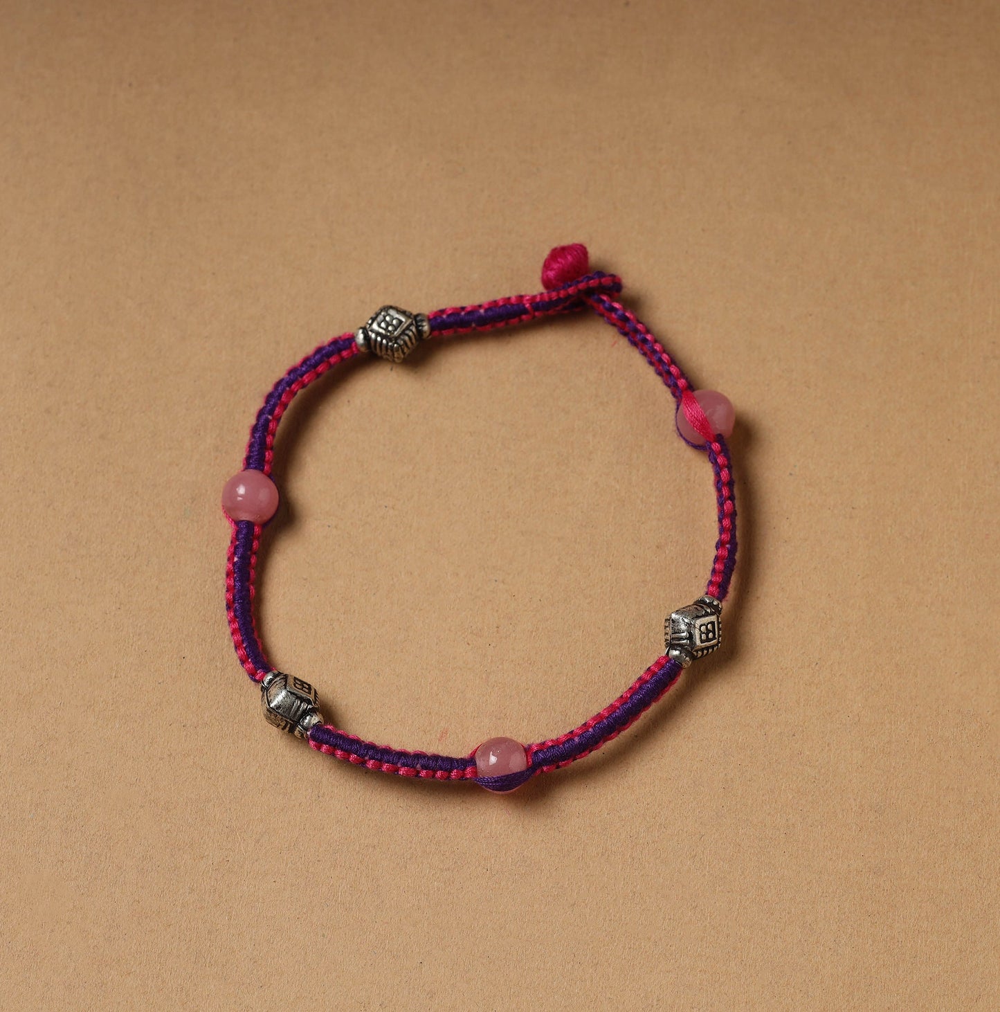 Handcrafted Patwa Thread & Beadwork Anklet 77 Online at iTokri.com