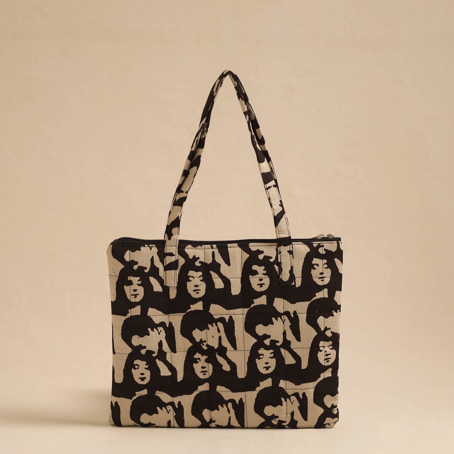Multicolor Handcrafted Quilted Cotton Hand Bag