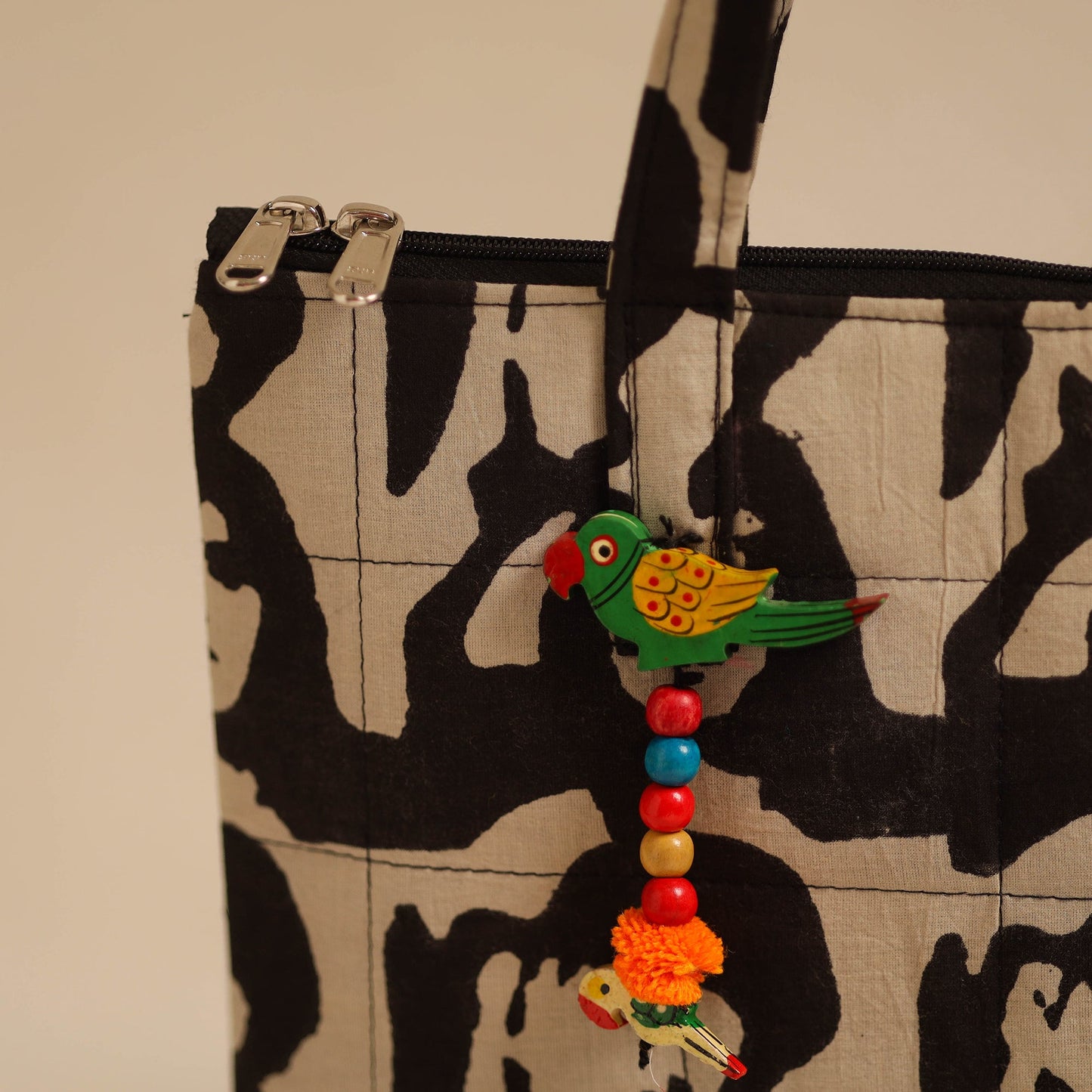Multicolor Handcrafted Quilted Cotton Hand Bag