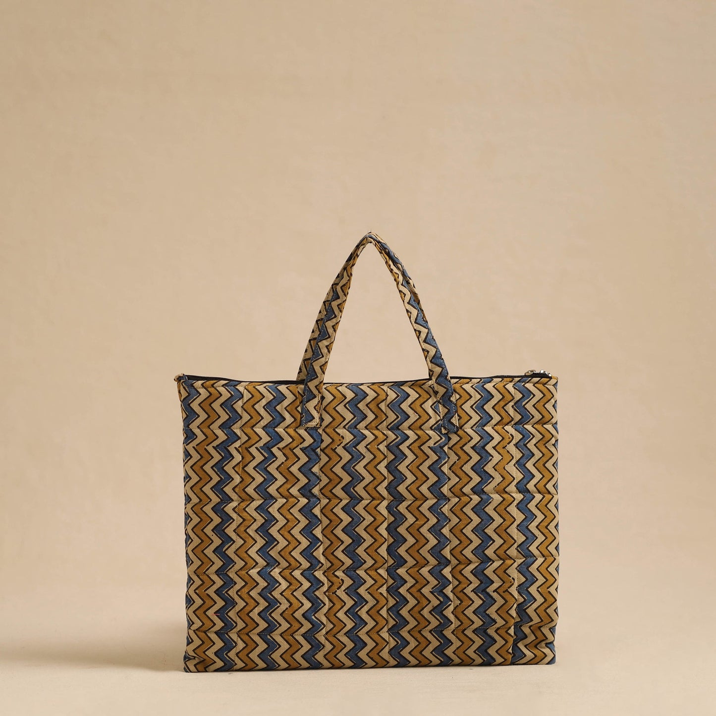 Multicolor Handcrafted Quilted Cotton Hand Bag
