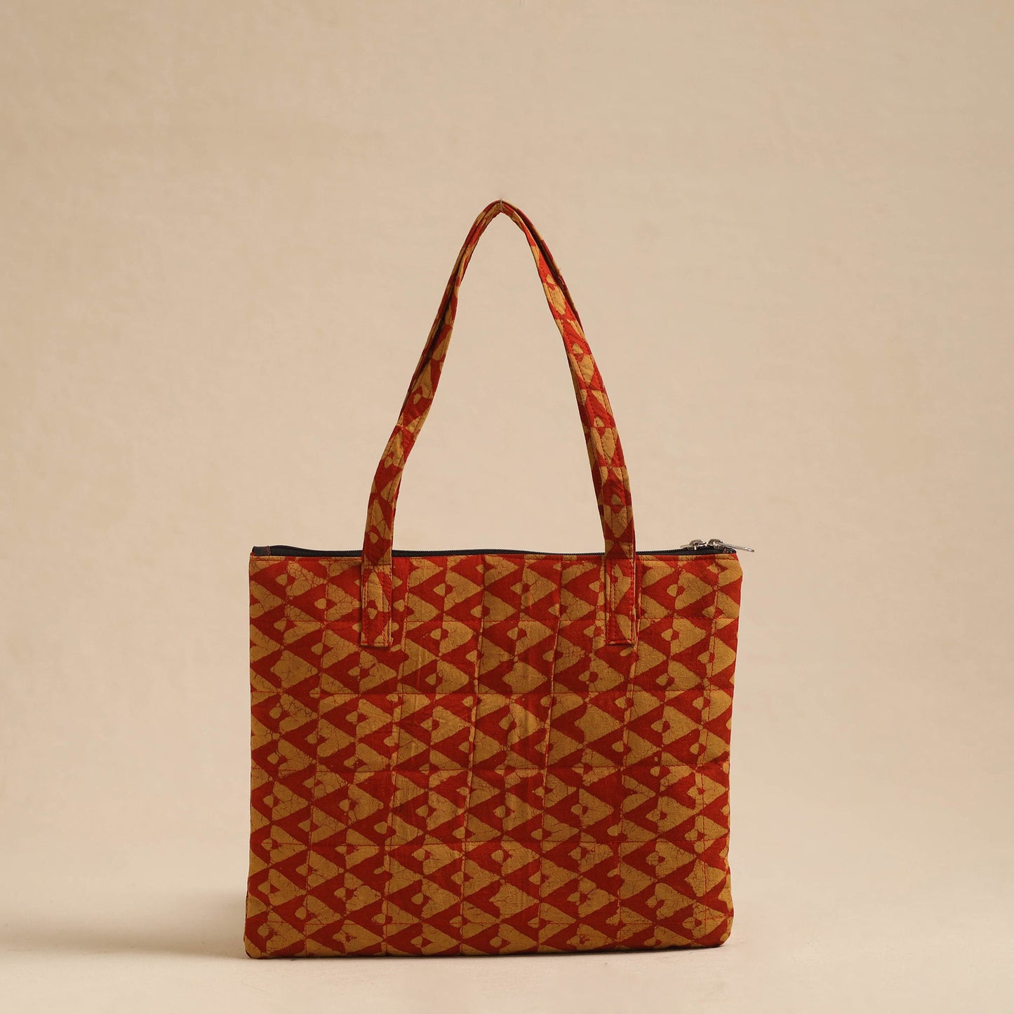Multicolor Handcrafted Quilted Cotton Hand Bag