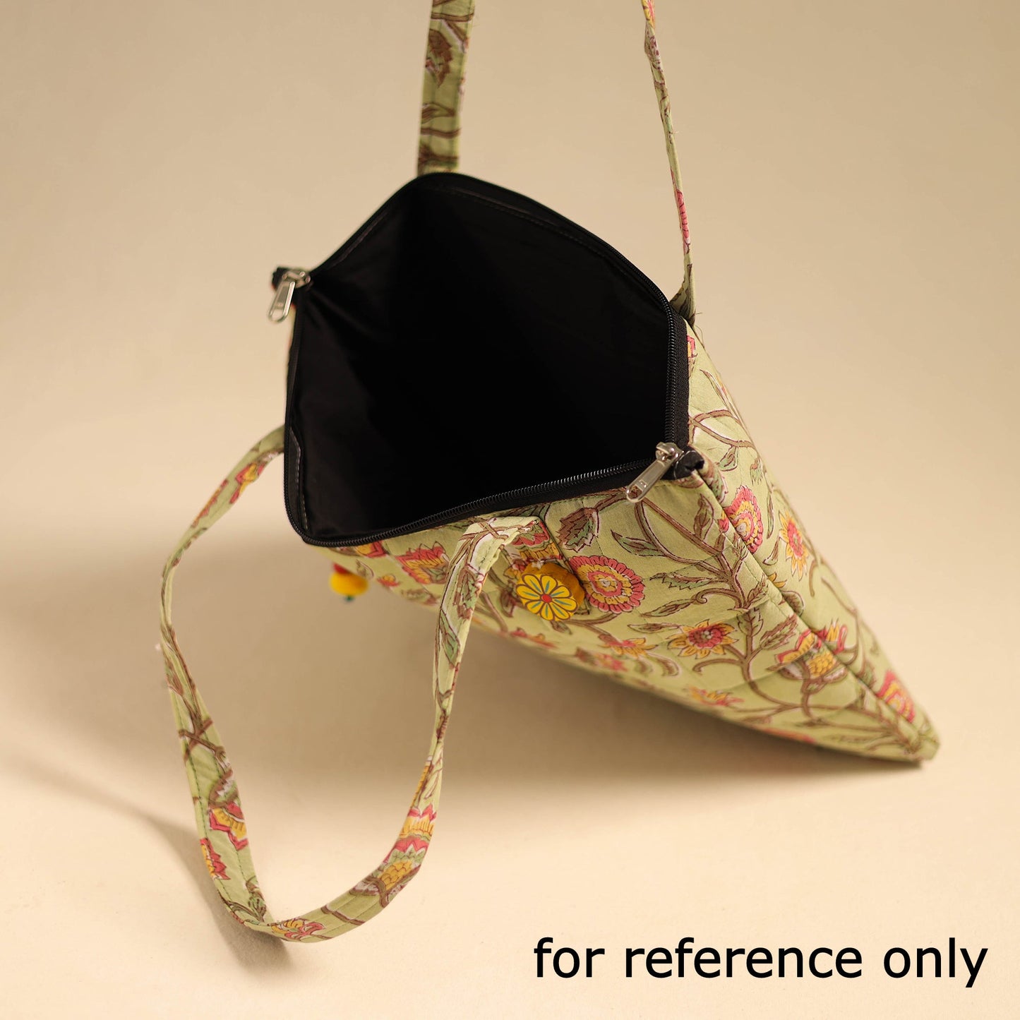 Multicolor Handcrafted Quilted Cotton Handbag