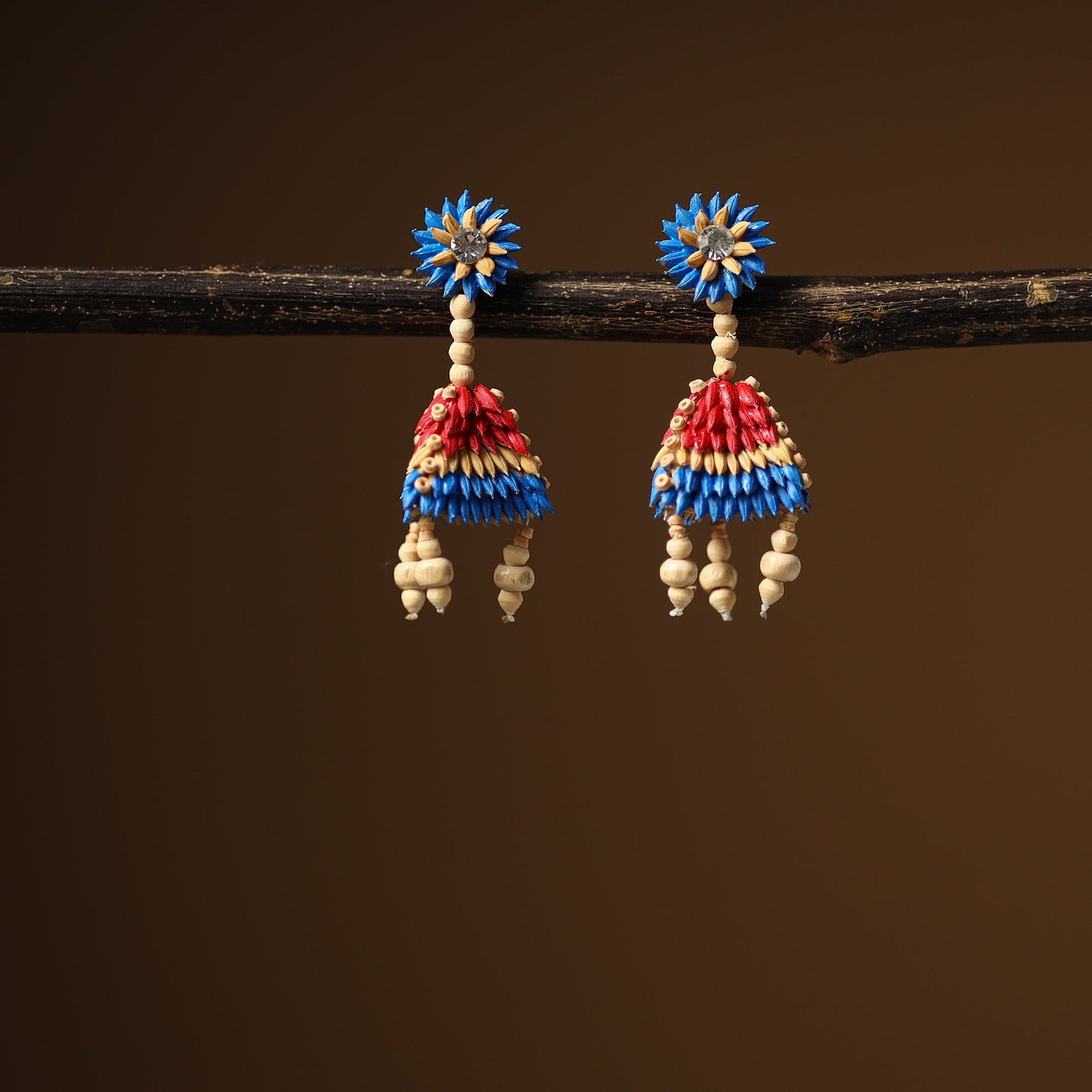 Handcrafted Rice Paddy Earrings by Putul Das Mitra Online India l iTokri.com