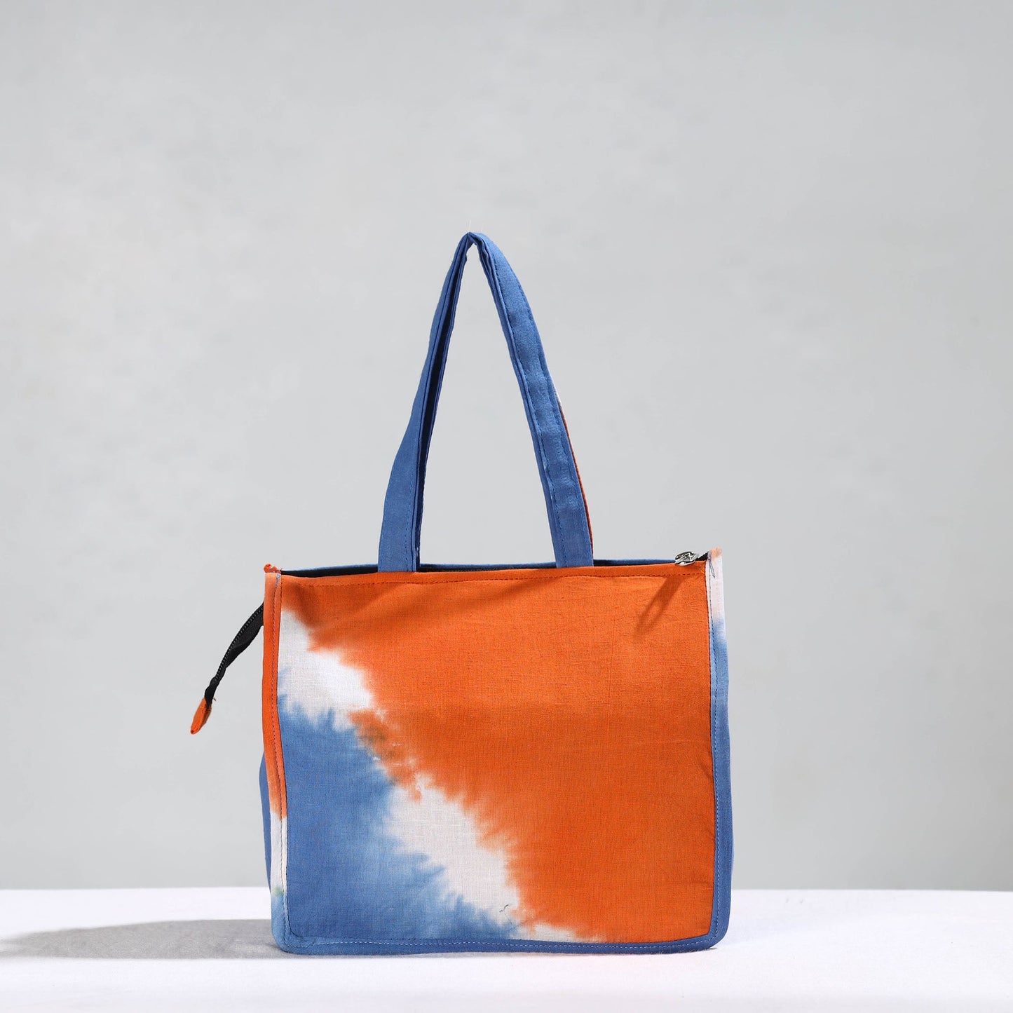 Multicolor Handcrafted Shibori Tie-Dye Cotton Hand Bag 02