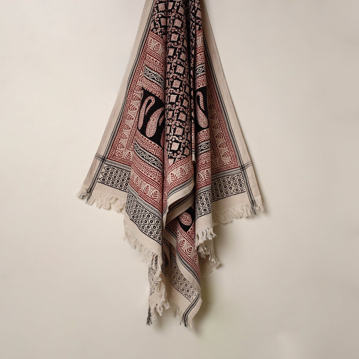 Buy Handloom Cotton Bagh Print Towel