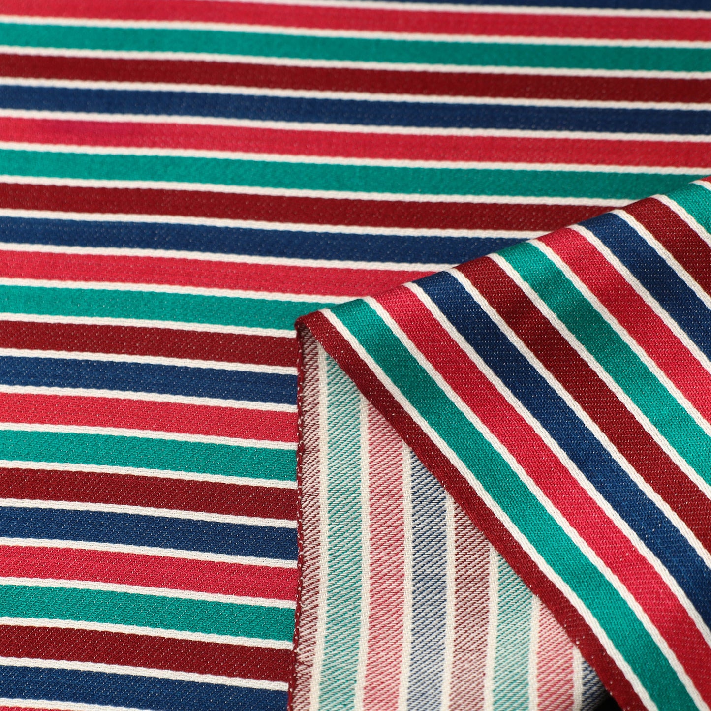 Multicolor Handloom Silk Cotton Mashru Fabric