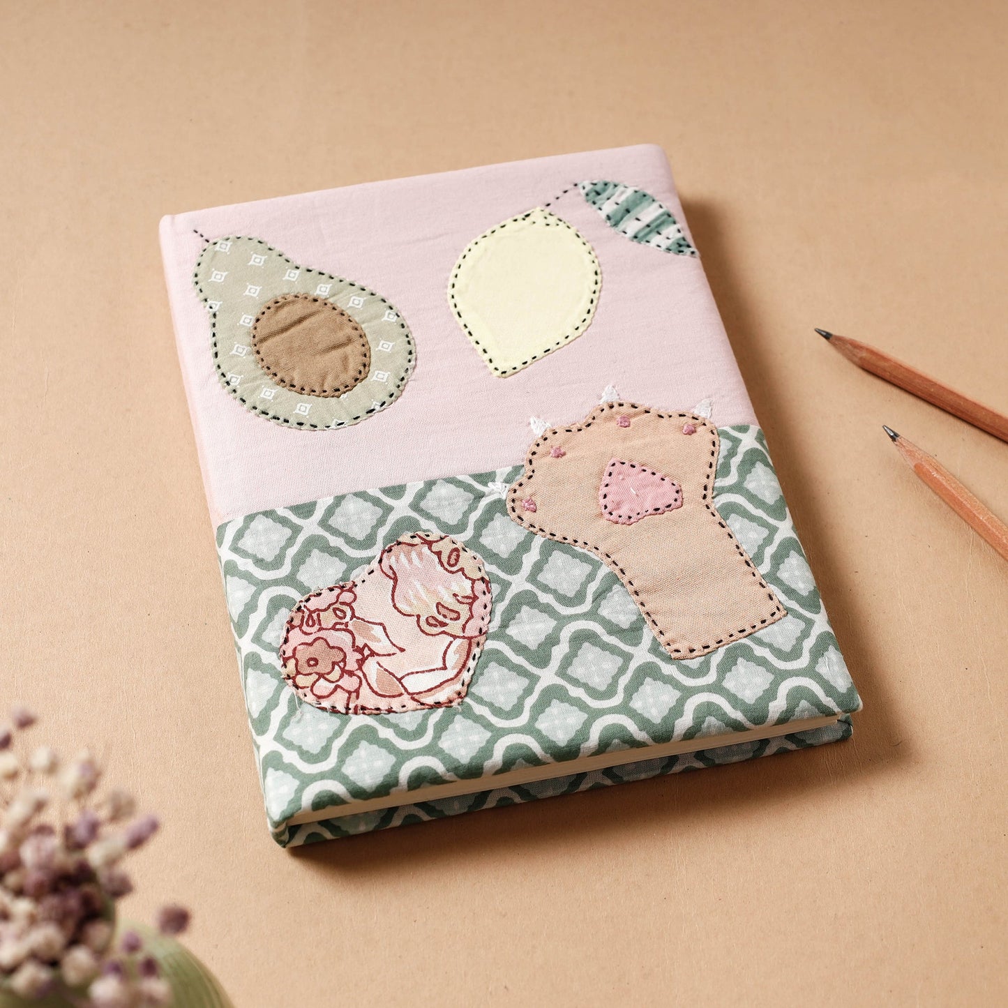 Handmade Applique Work Notebook