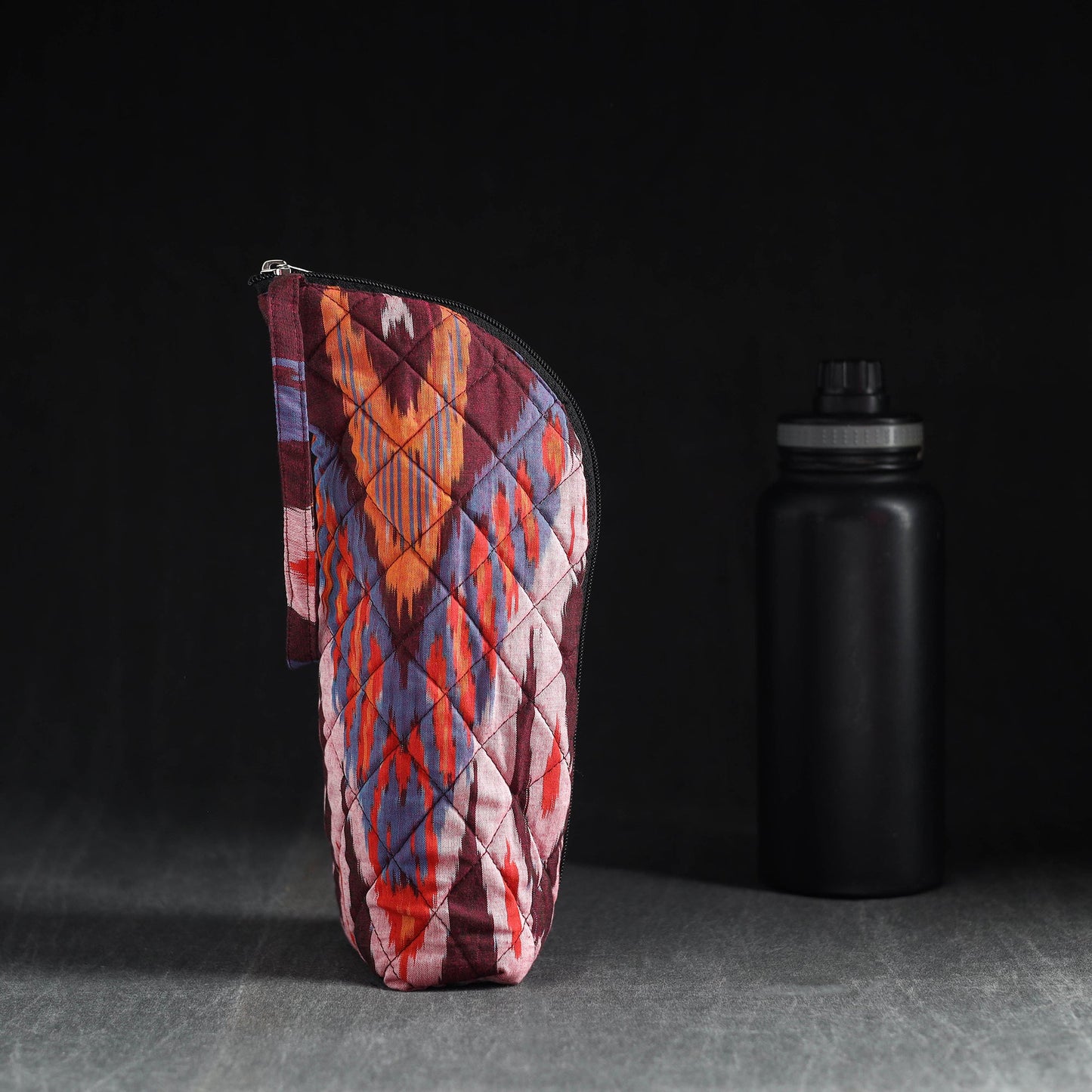 Multicolor Handmade Cotton 1L Water Bottle Cover