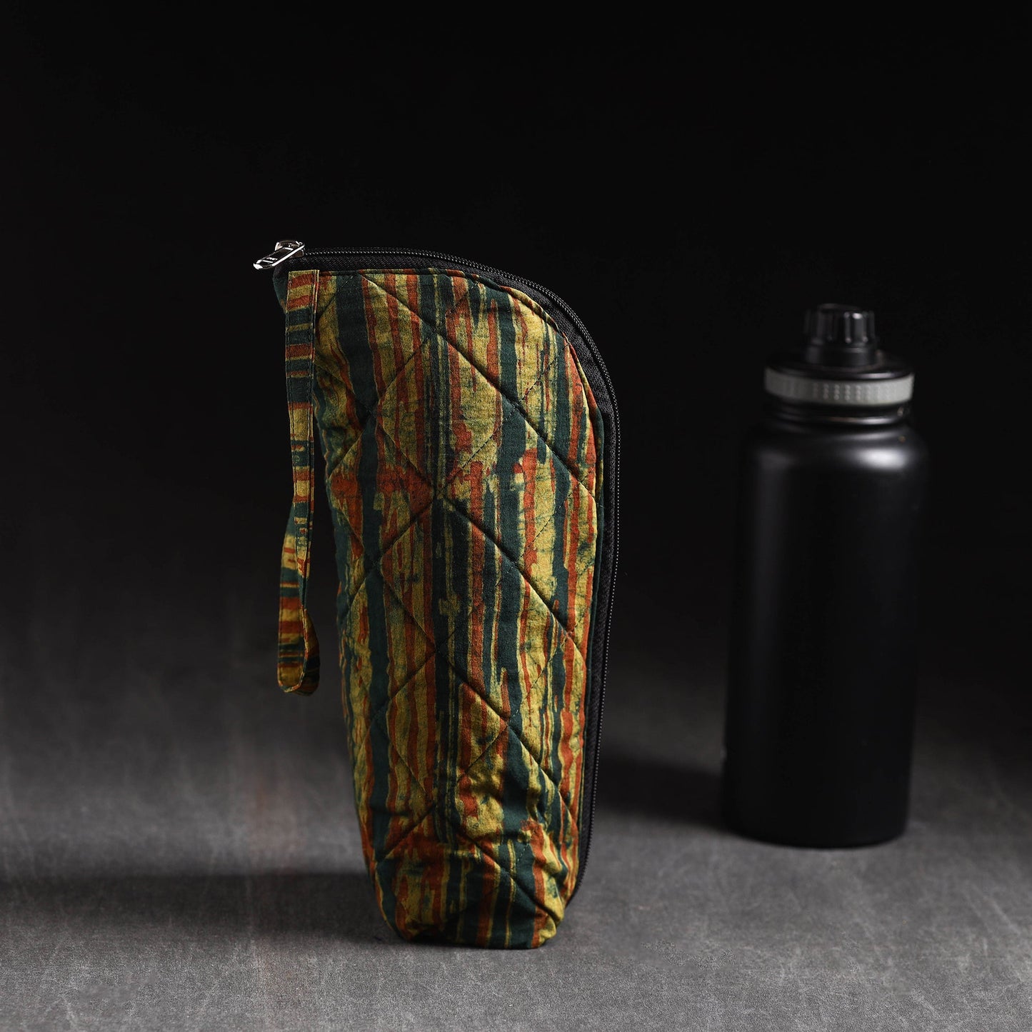 Multicolor Handmade Cotton 1L Water Bottle Cover