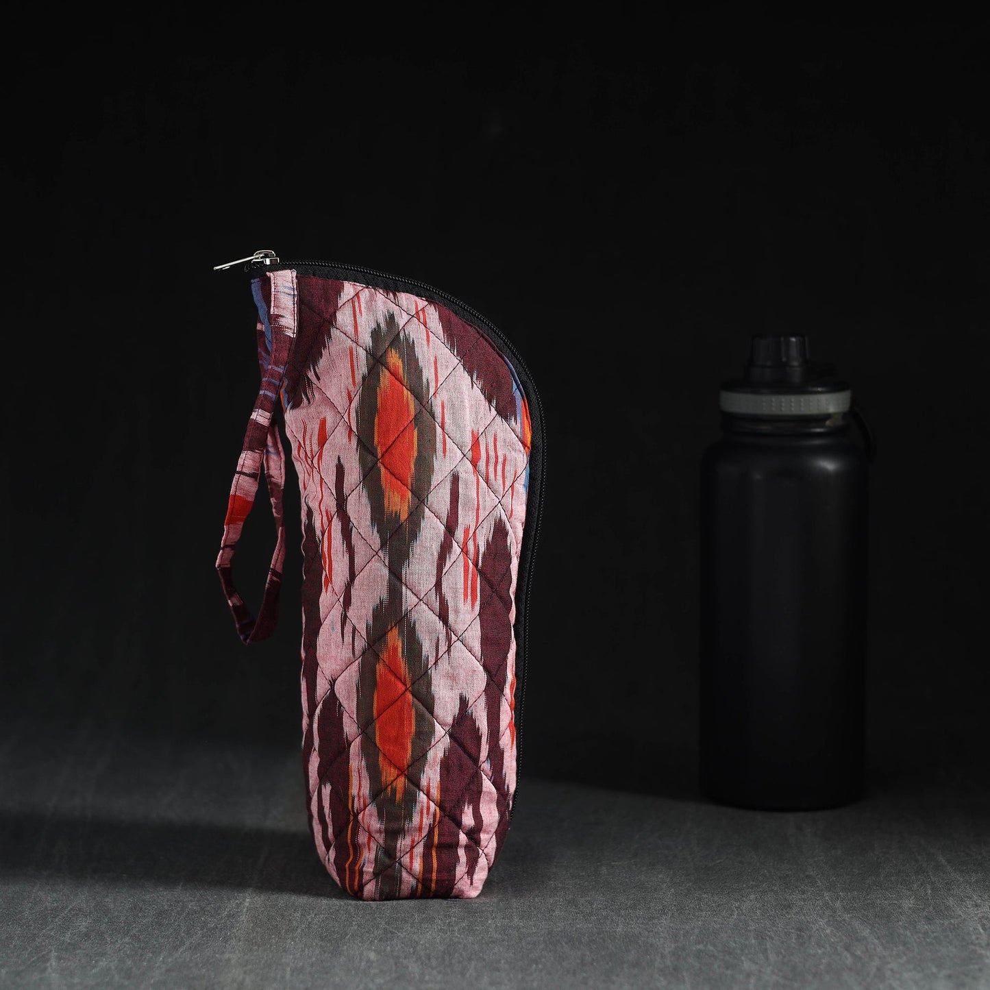 Multicolor Handmade Cotton 1L Water Bottle Cover