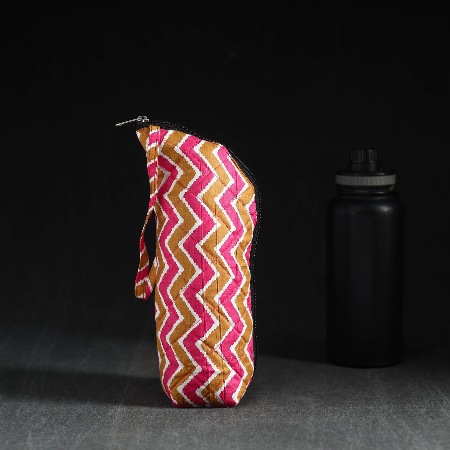 Multicolor Handmade Cotton 1L Water Bottle Cover